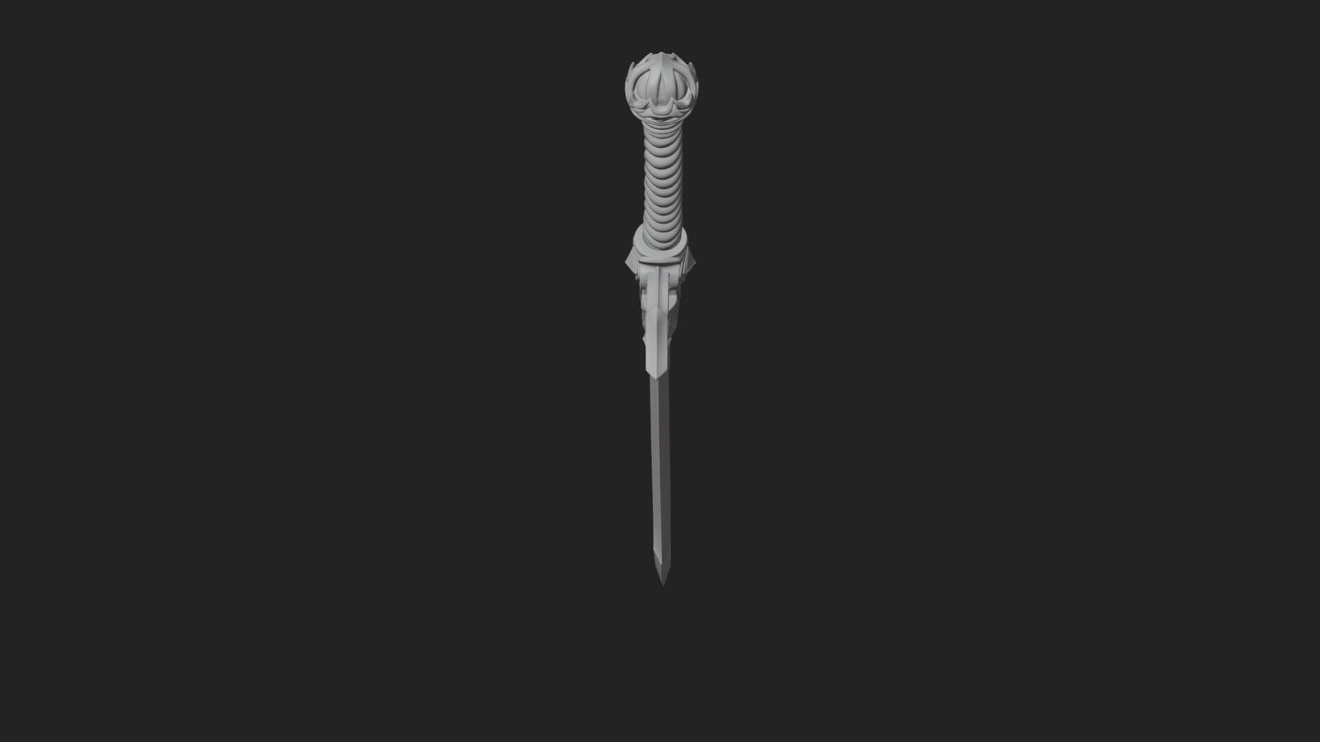 Winged Hilt Longsword Model Design 10 3D Print Model 3D Model