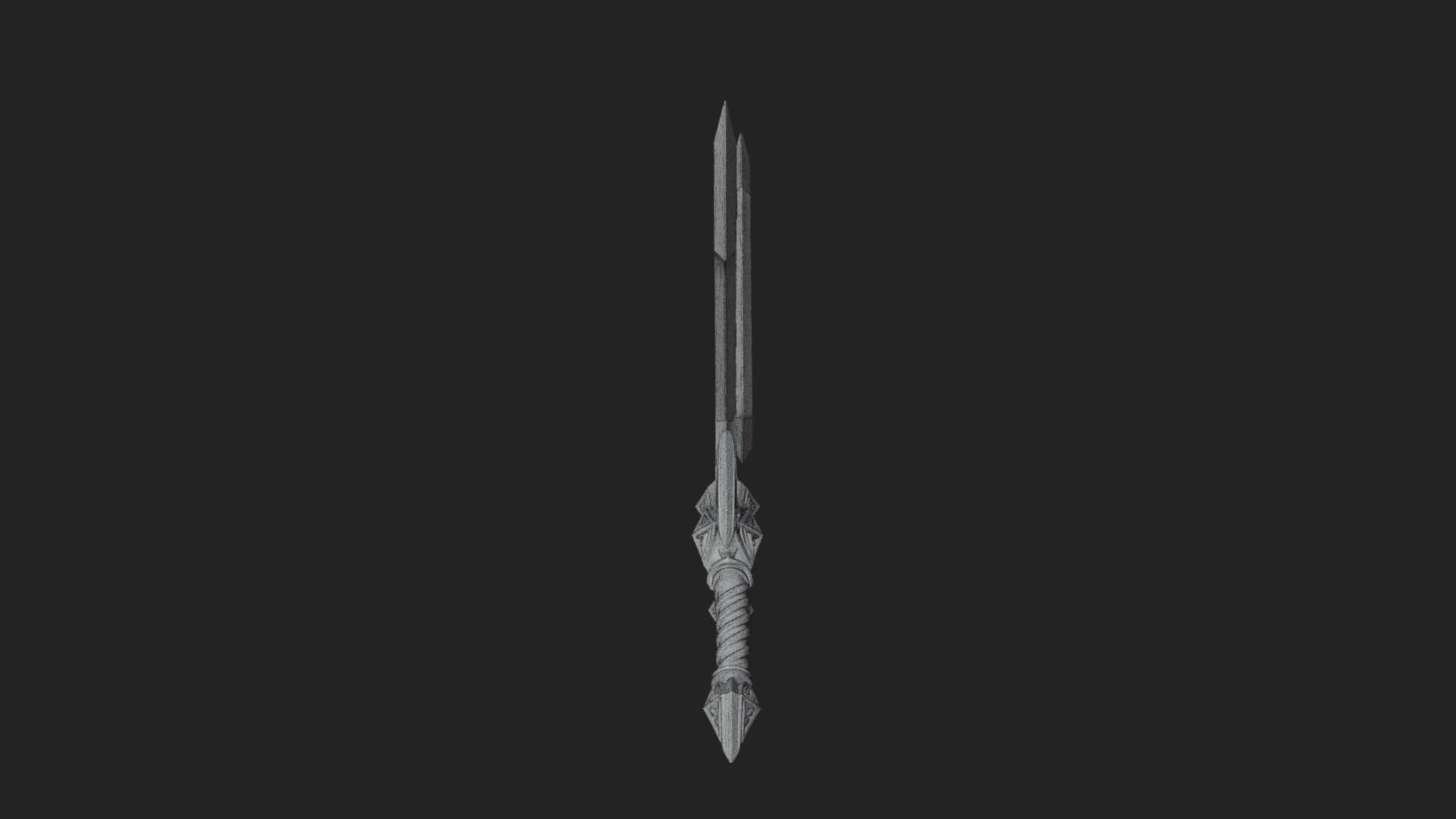 Winged Hilt Longsword Model Design 14 3D Print Model 3D Model
