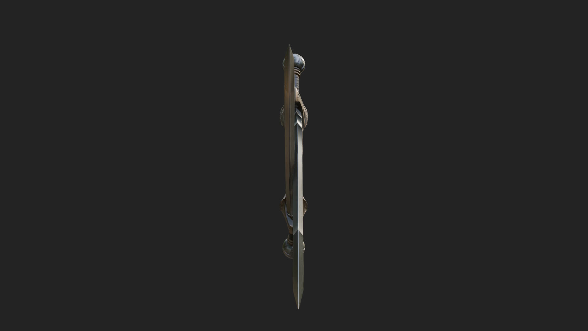 Winged Hilt Longsword Model Design 16 3D Print Model 3D Model