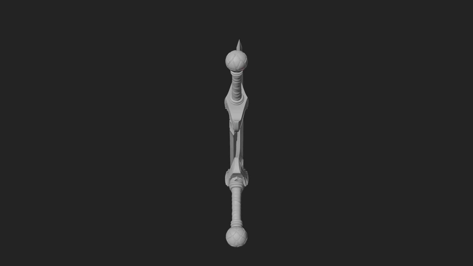 Winged Hilt Longsword Model Design 16 3D Print Model 3D Model