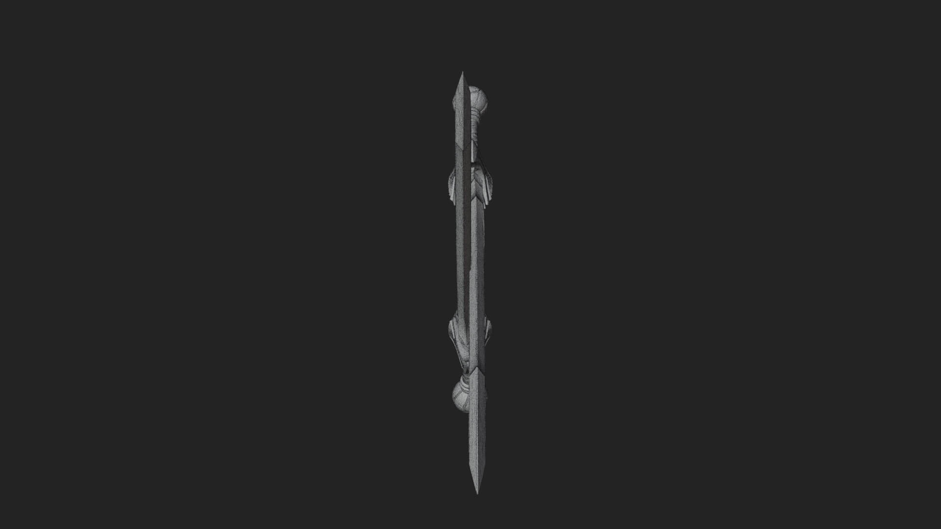 Winged Hilt Longsword Model Design 16 3D Print Model 3D Model