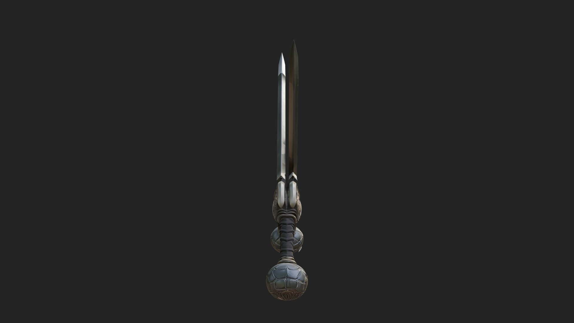 Winged Hilt Longsword Model Design 17 3D Print Model 3D Model