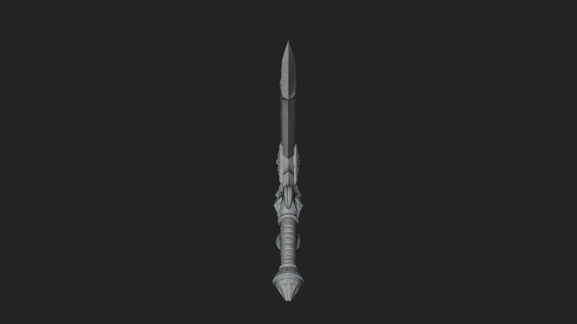 Winged Hilt Longsword Model Design 3 3D Print Model 3D Model