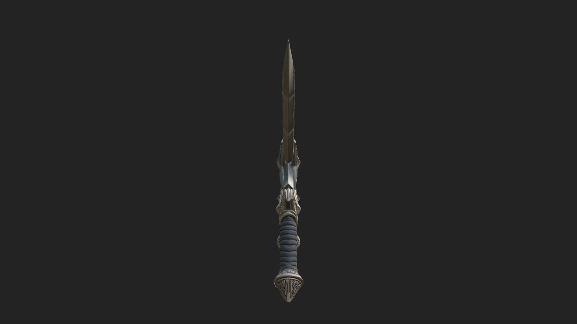 Winged Hilt Longsword Model Design 5 3D Print Model 3D Model