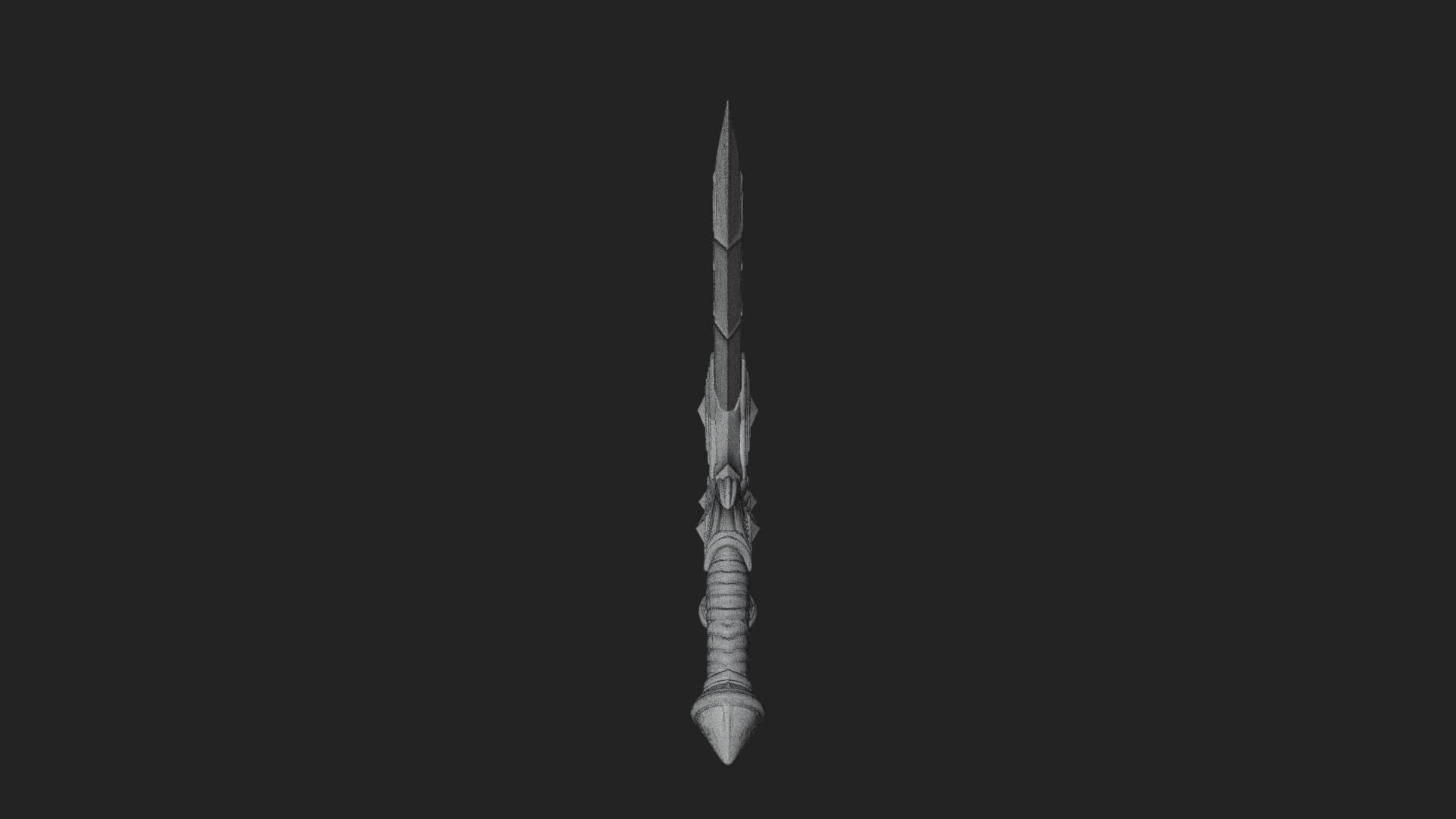 Winged Hilt Longsword Model Design 5 3D Print Model 3D Model