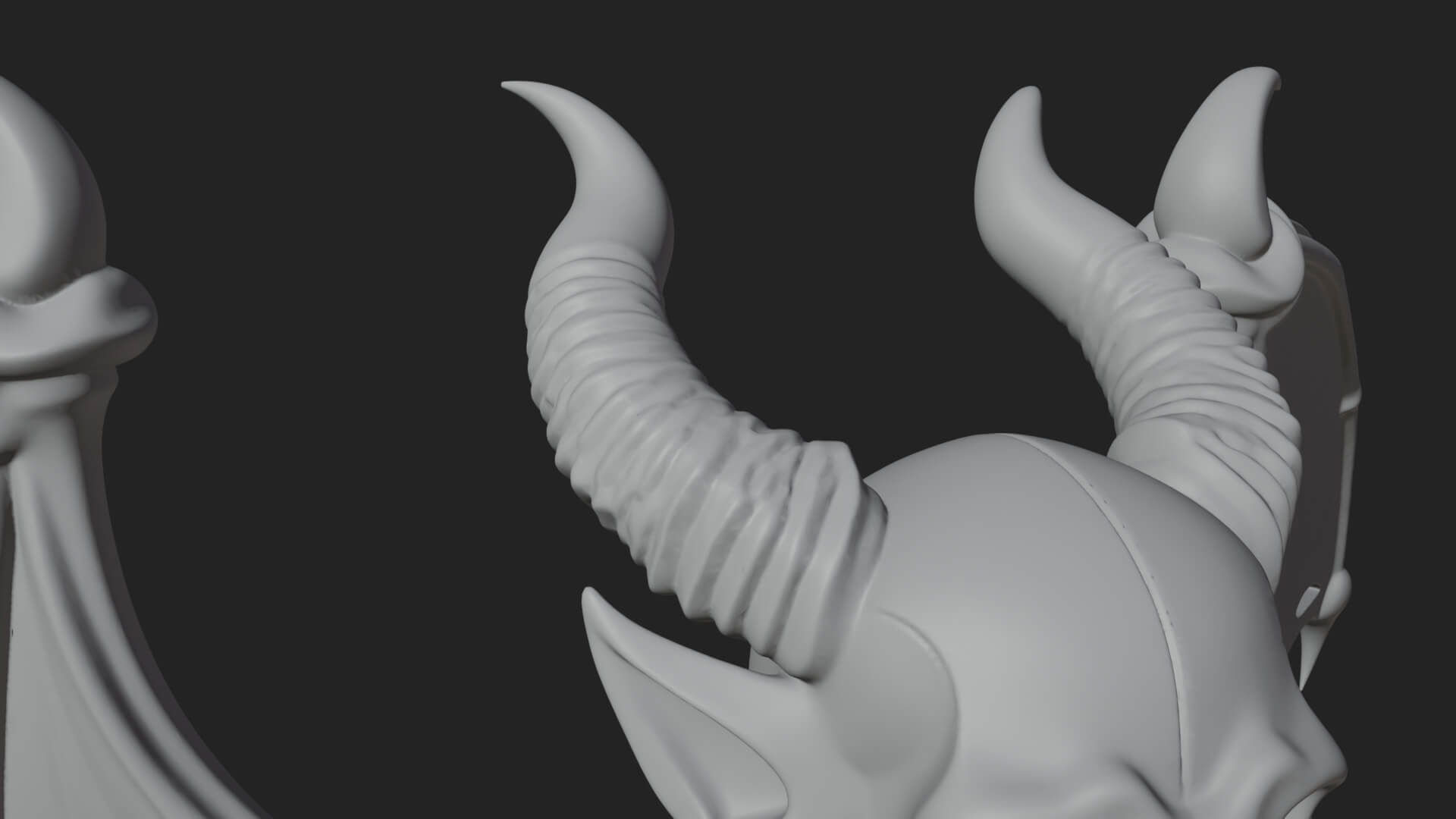 Winged Horned Demon Statue Design 10 3d Print Model 3D Model