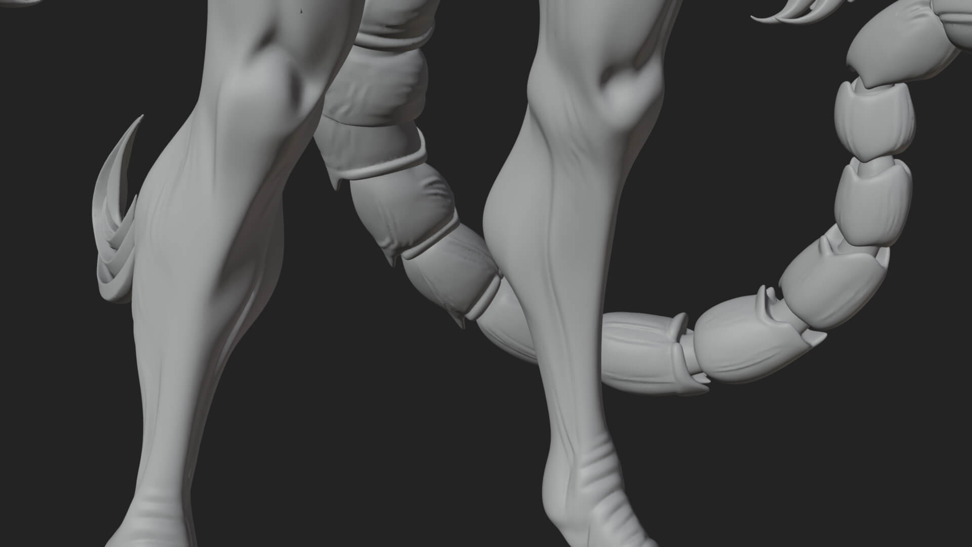 Winged Horned Demon Statue Design 18 3D Print Model 3D Model