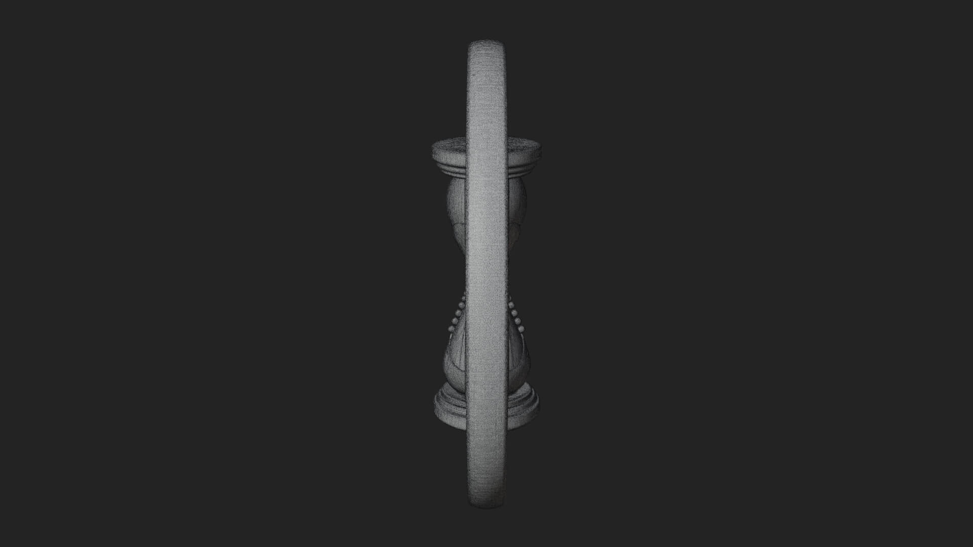 Winged Hourglass Oval Plaque Design 2 3D Print Model 3D Model