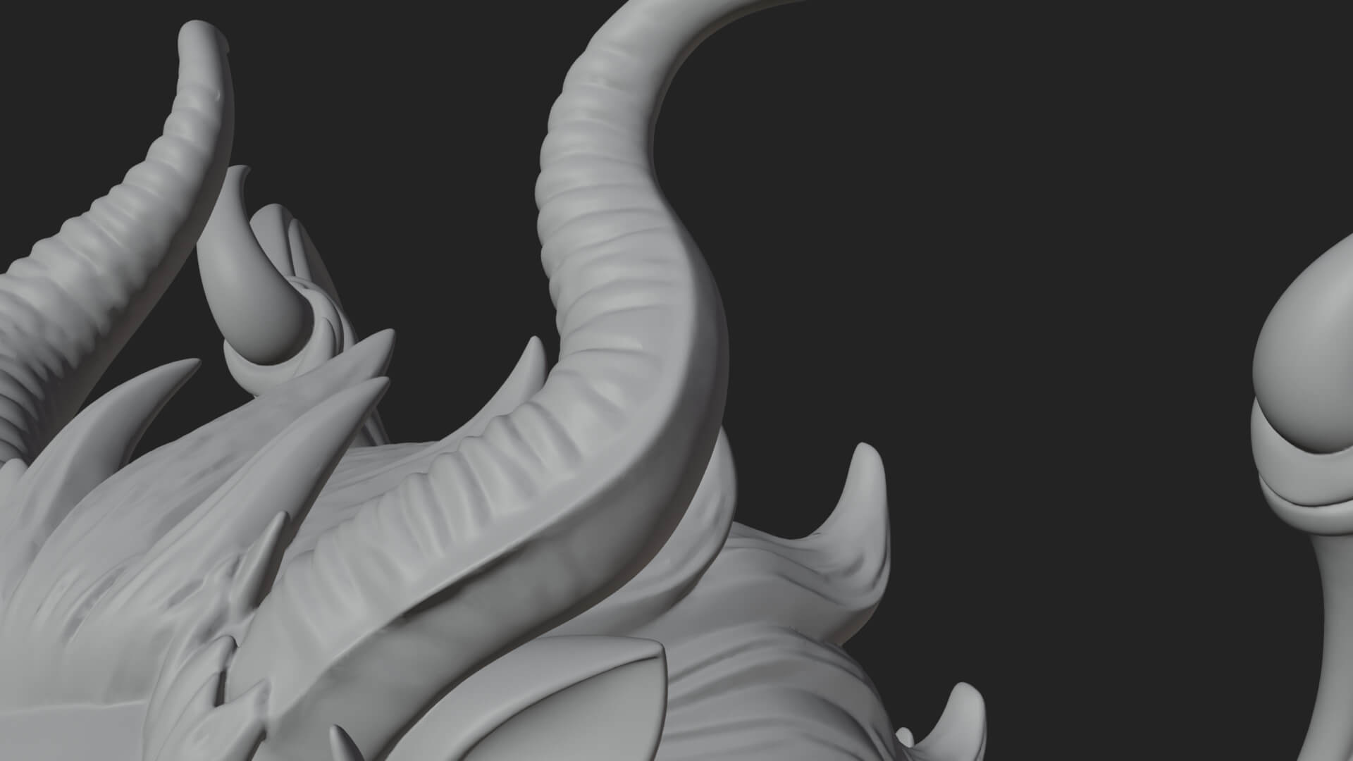 Winged Lion Demon Statue Design 2 3D Print Model 3D Model