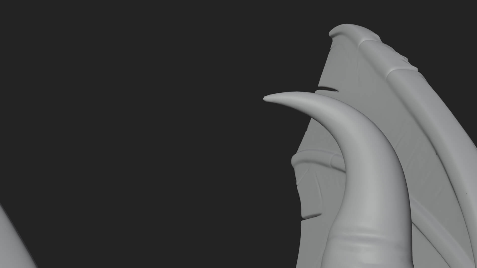 Winged Lion Demon Statue Design 3 3D Print Model 3D Model