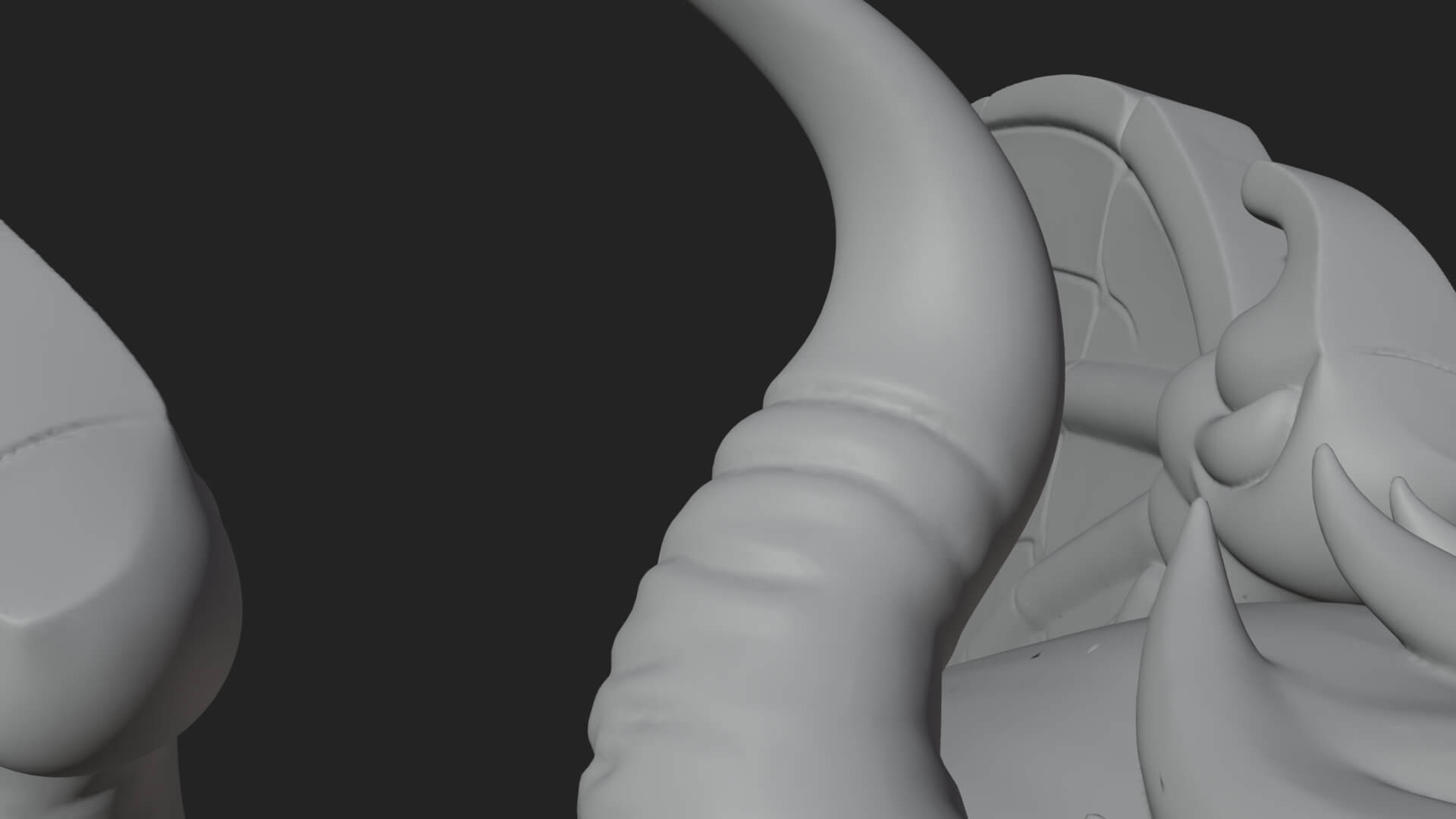 Winged Lion Demon Statue Design 4 3D Print Model 3D Model