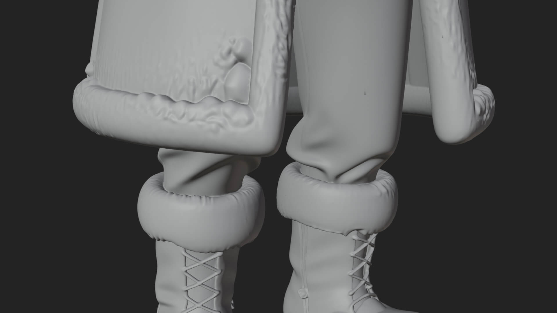 Winter Santa with Book Statue Design 3 3D Print Model 3D Model
