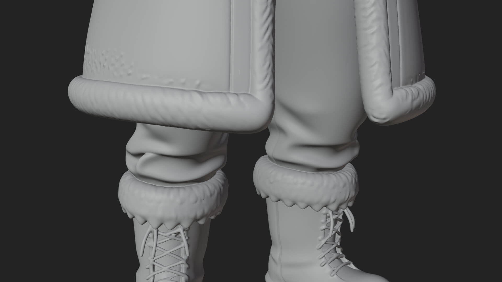 Winter Santa with Book Statue Design 4 3D Print Model 3D Model