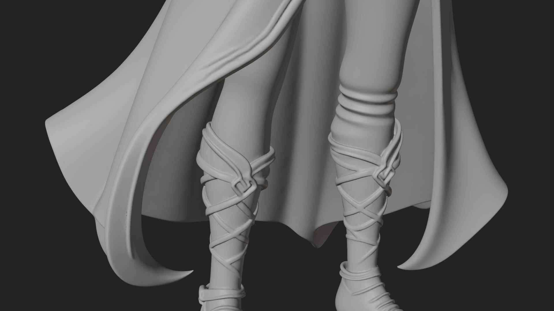 Witch Hat Sorcerer Statue Design 22 3D Print Model 3D Model