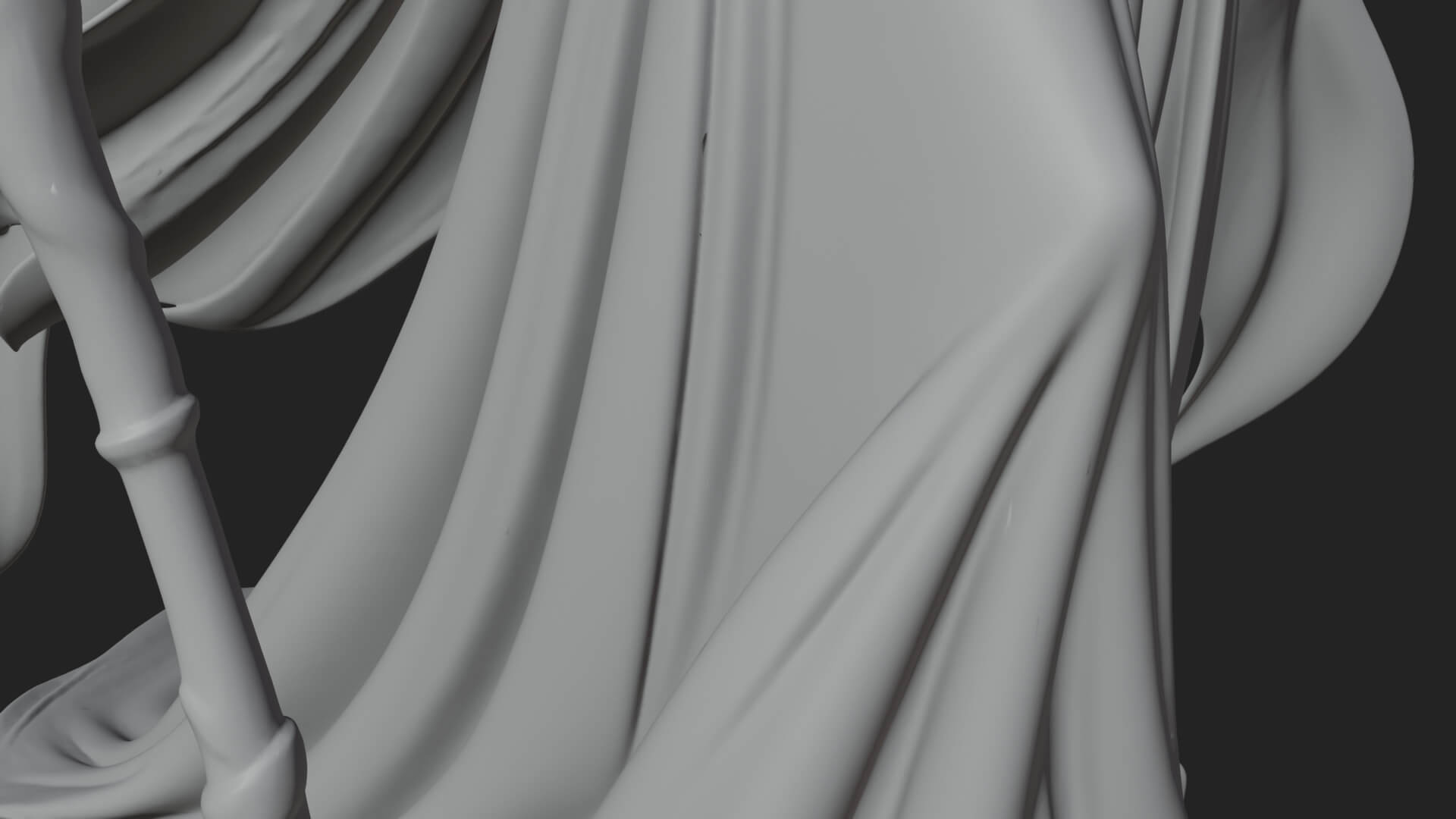 Witch Hat Sorcerer Statue Design 23 3D Print Model 3D Model