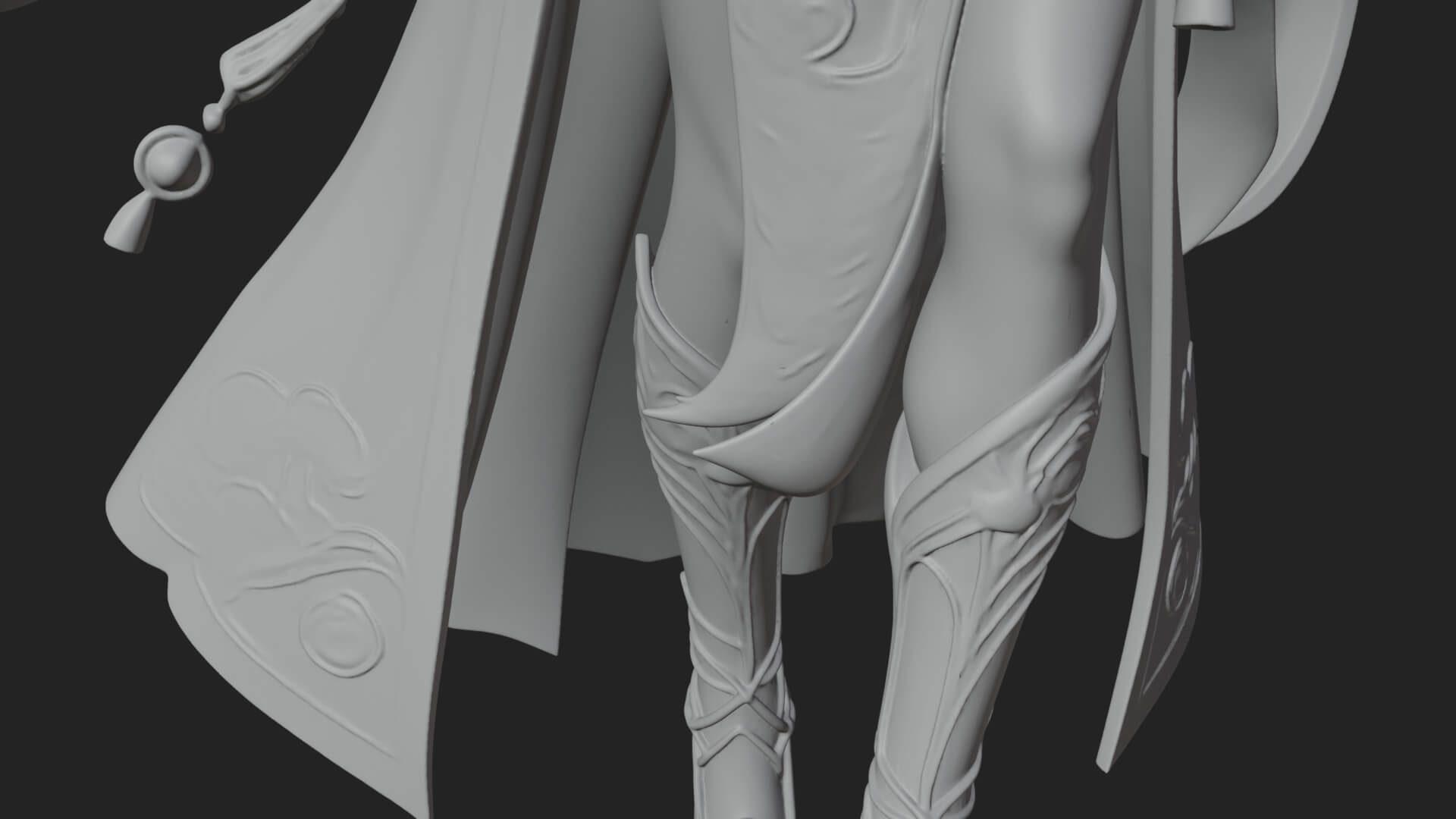 Witch Hat Sorcerer Statue Design 28 3D Print Model 3D Model