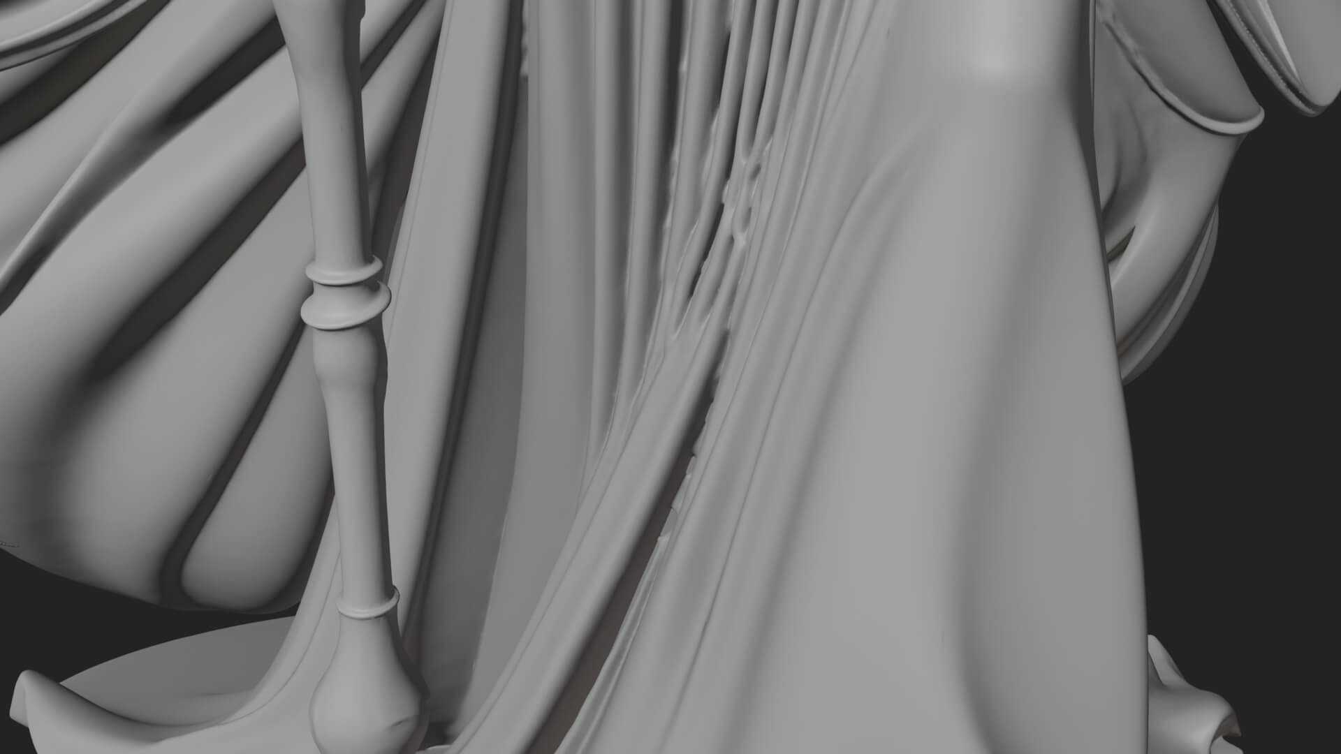 Witch Hat Sorcerer Statue Design 30 3D Print Model 3D Model