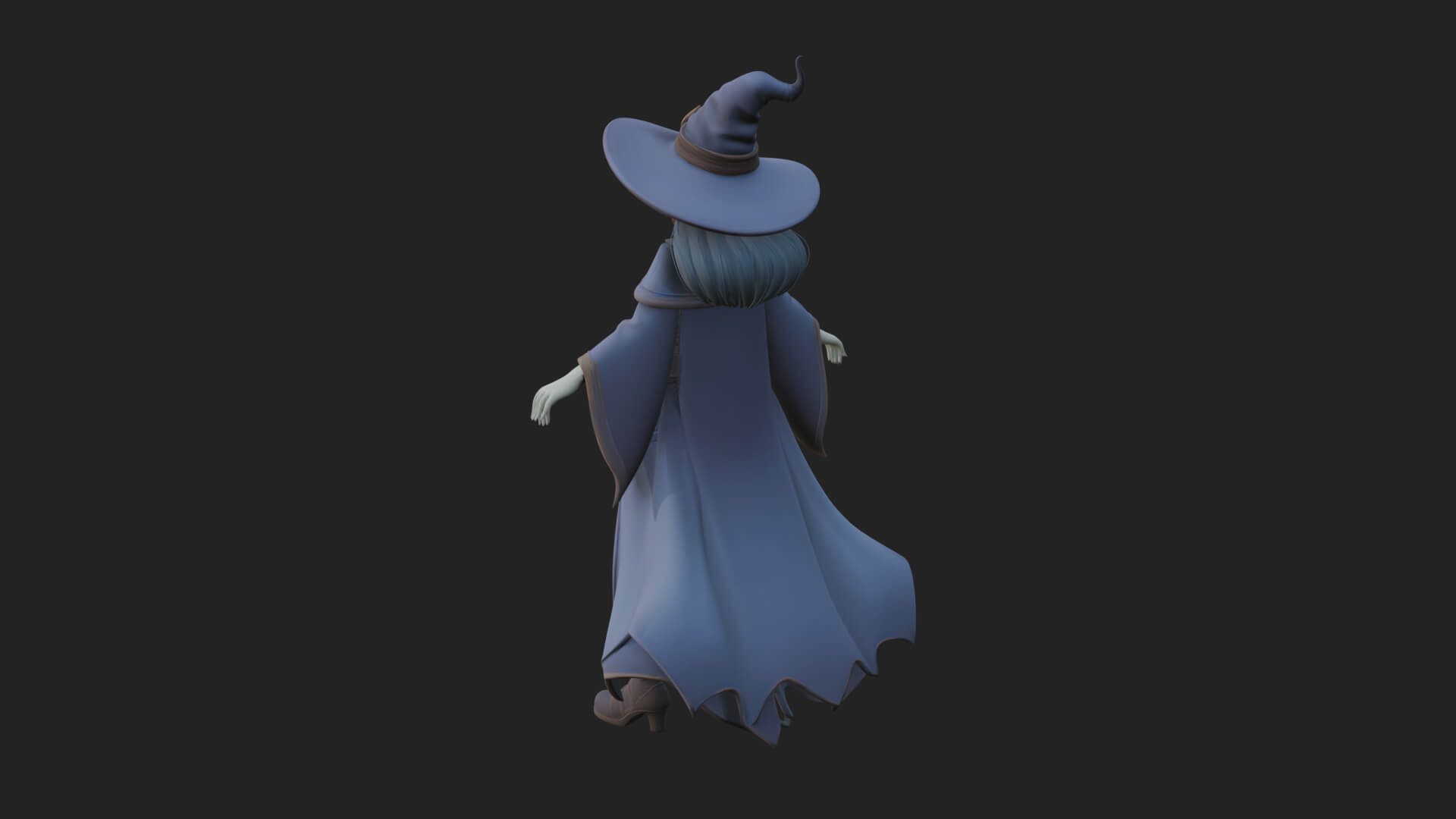 Witch Hat Sorcerer Statue Design 33 3D Print Model 3D Model