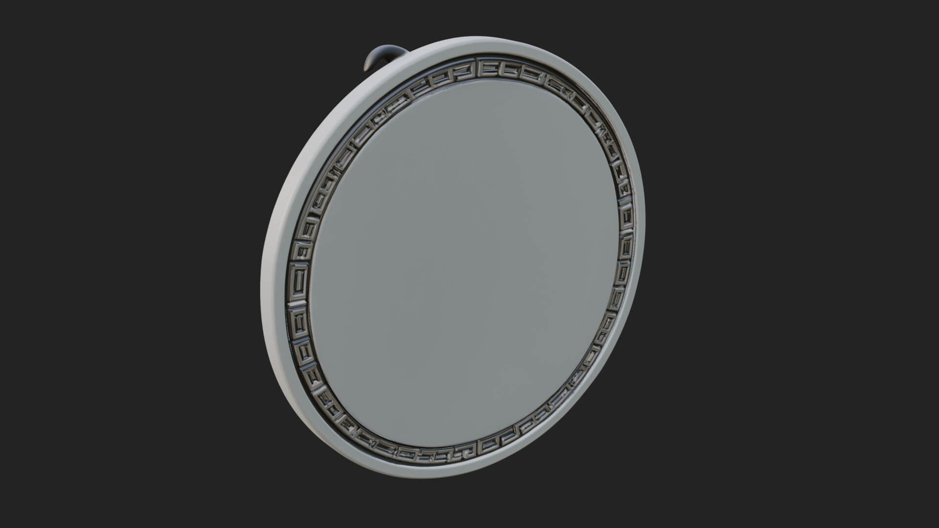 Witch Hat Woman Oval Plaque Design 1 3D Print Model 3D Model