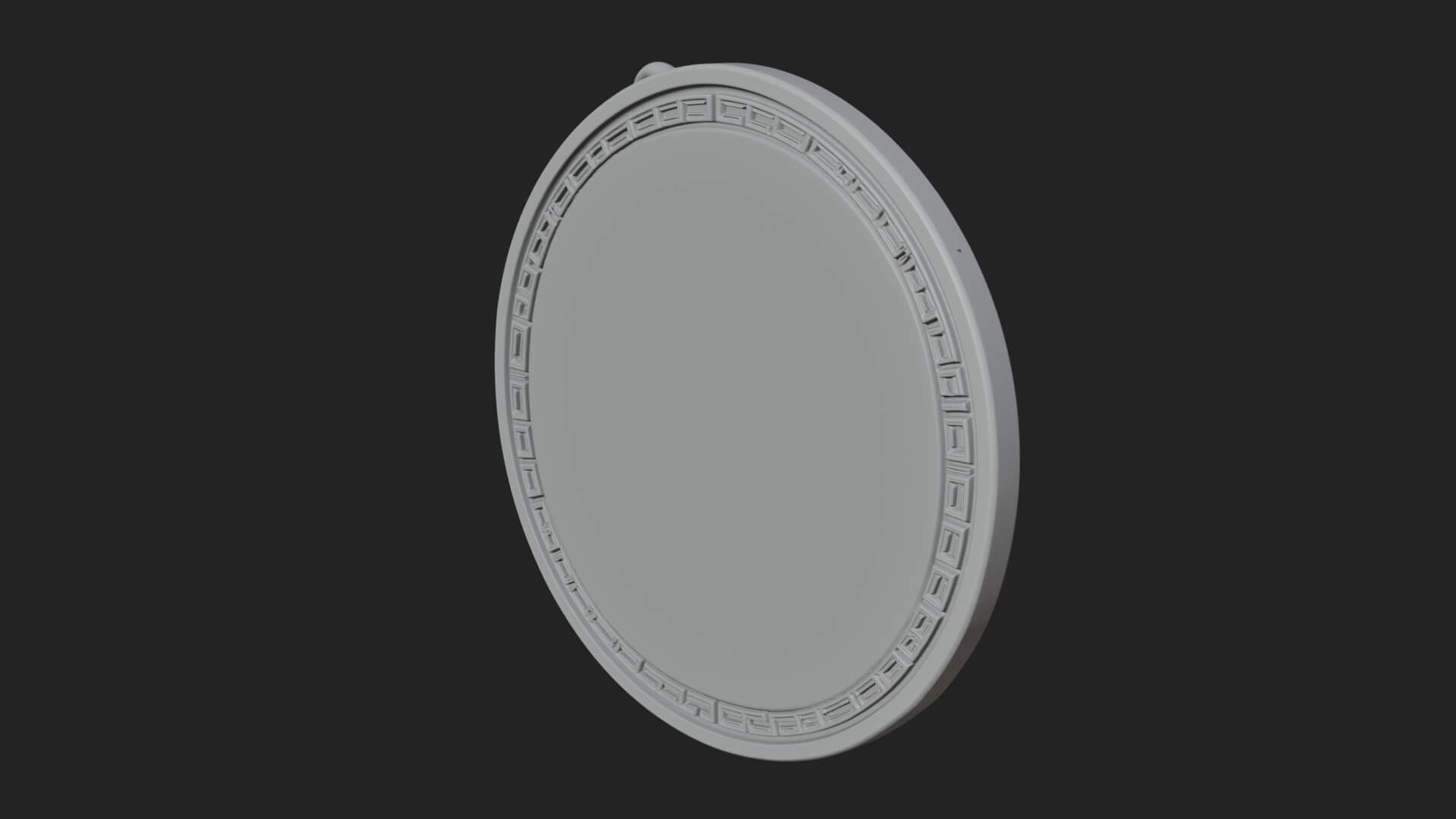 Witch Hat Woman Oval Plaque Design 1 3D Print Model 3D Model