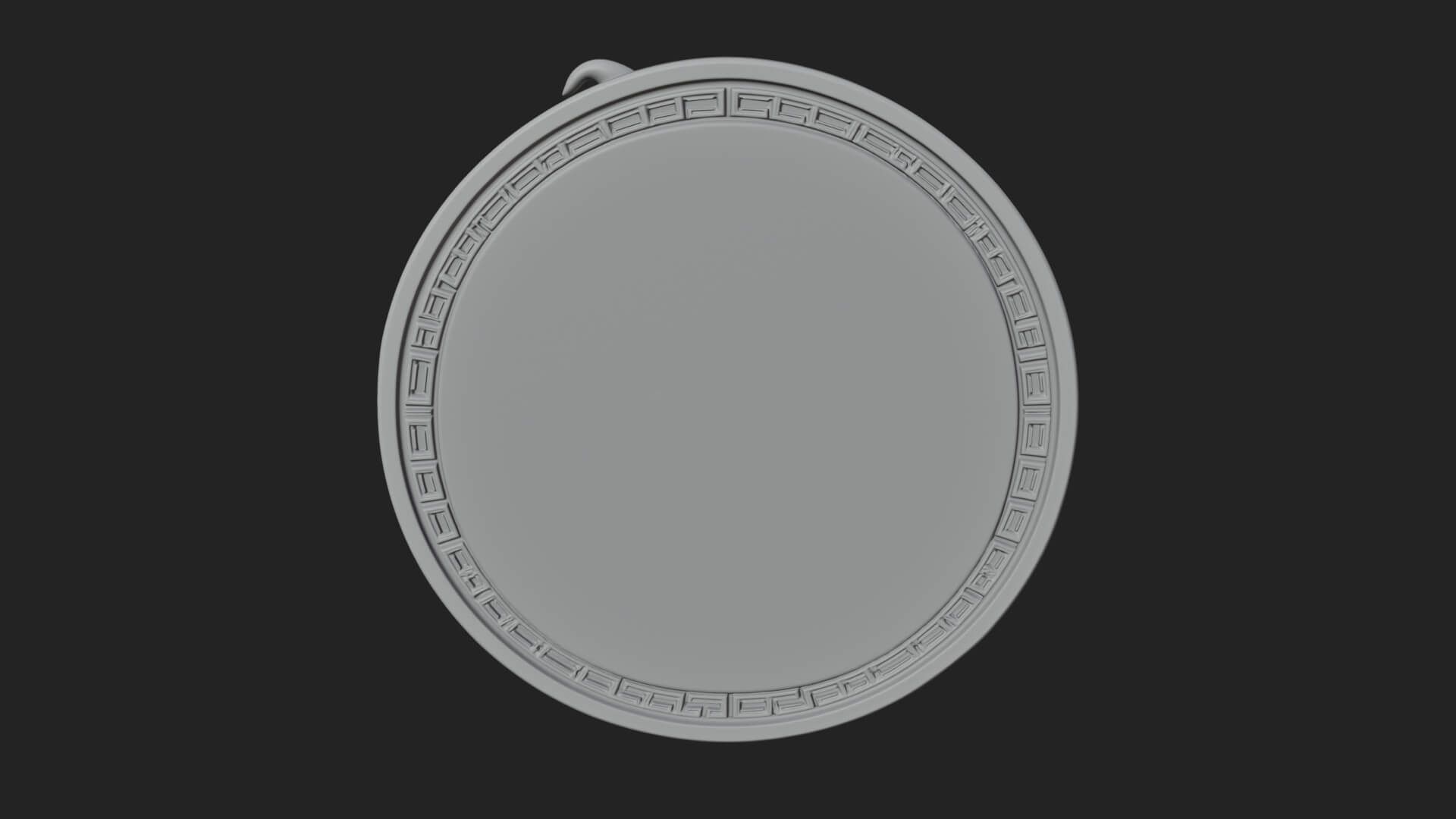 Witch Hat Woman Oval Plaque Design 1 3D Print Model 3D Model