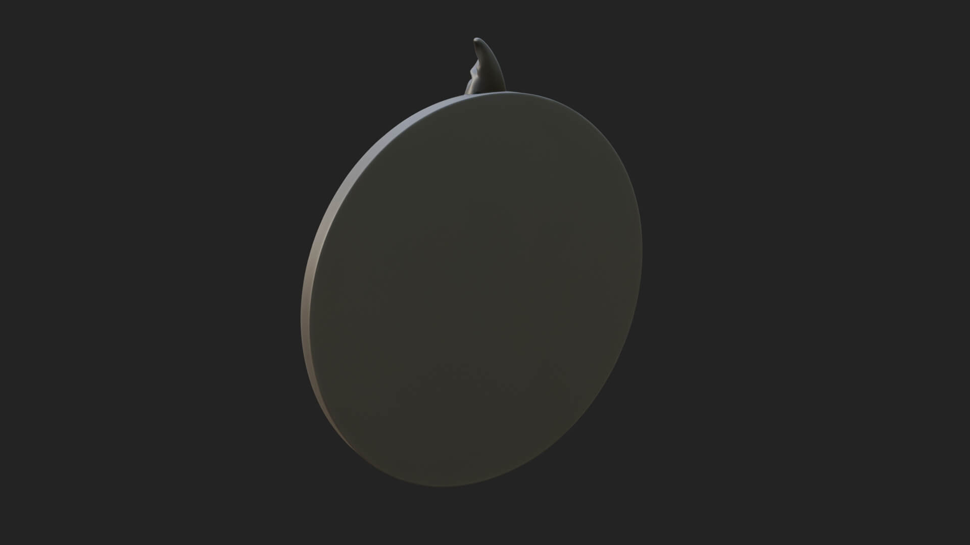 Witch Hat Woman Oval Plaque Design 3 3D Print Model 3D Model