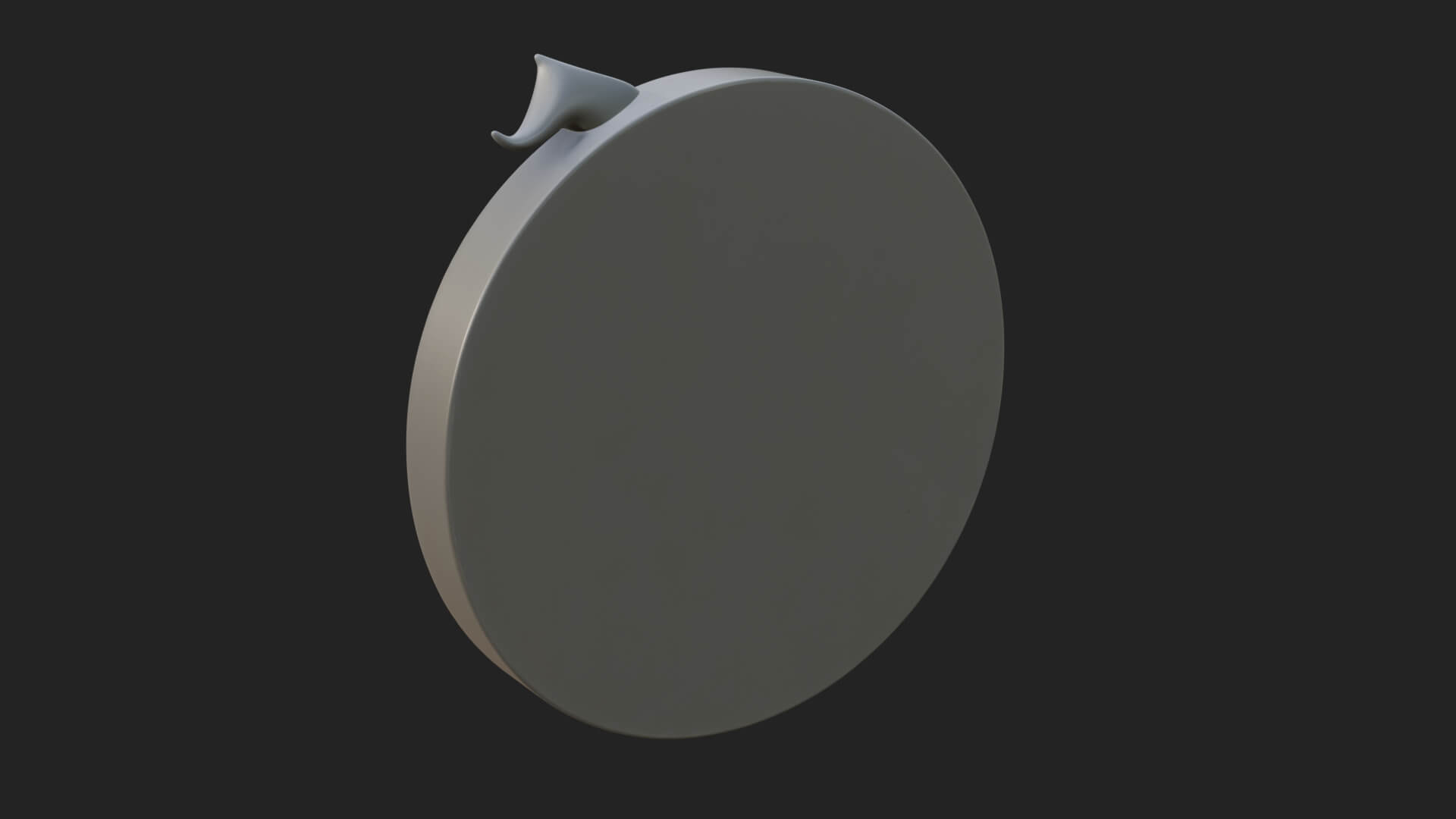 Witch Hat Woman Oval Plaque Design 4 3D Print Model 3D Model