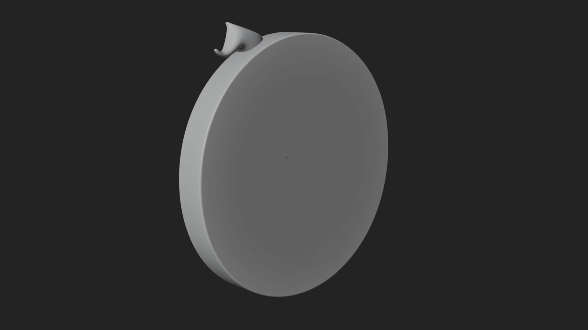 Witch Hat Woman Oval Plaque Design 4 3D Print Model 3D Model
