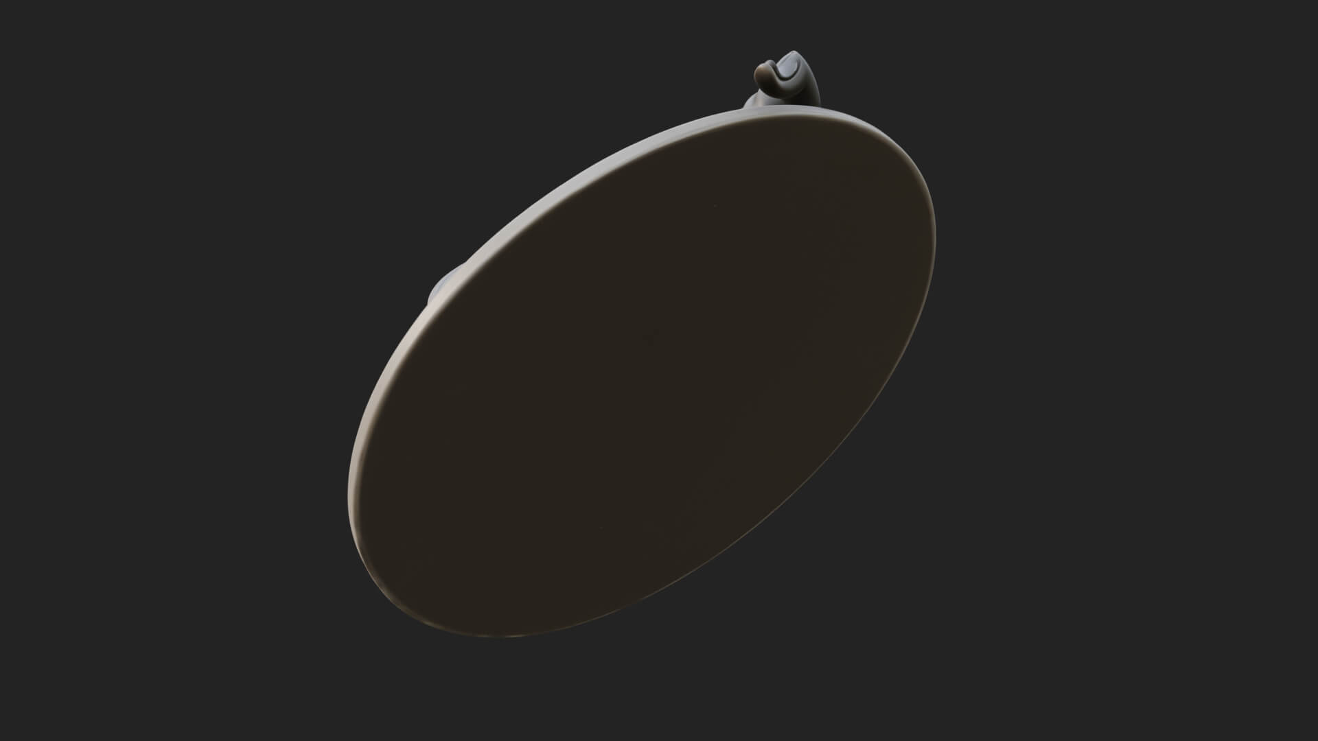 Wizard Hat Oval Relief Plaque Design 1 3D Print Model 3D Model
