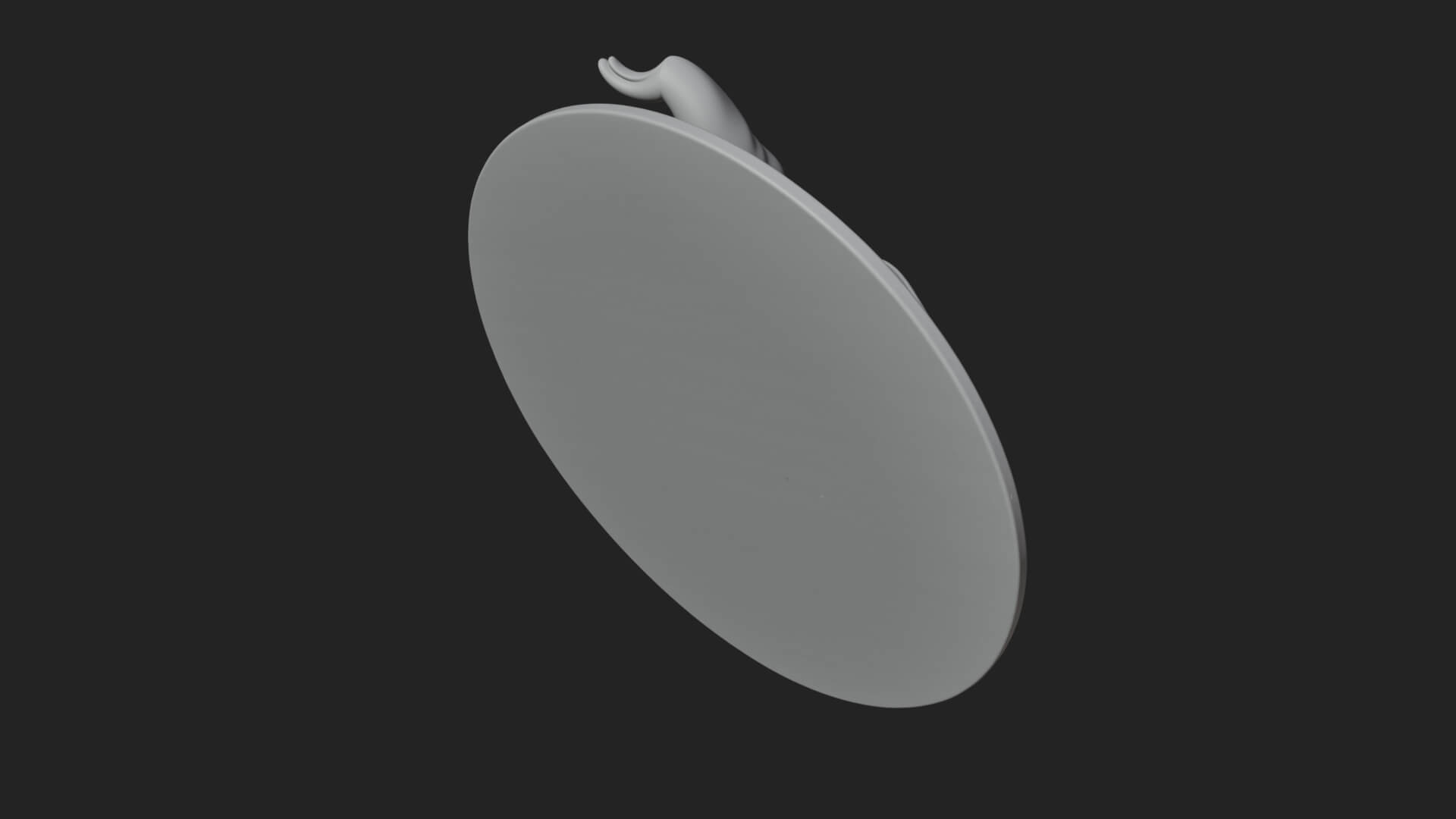 Wizard Hat Oval Relief Plaque Design 1 3D Print Model 3D Model