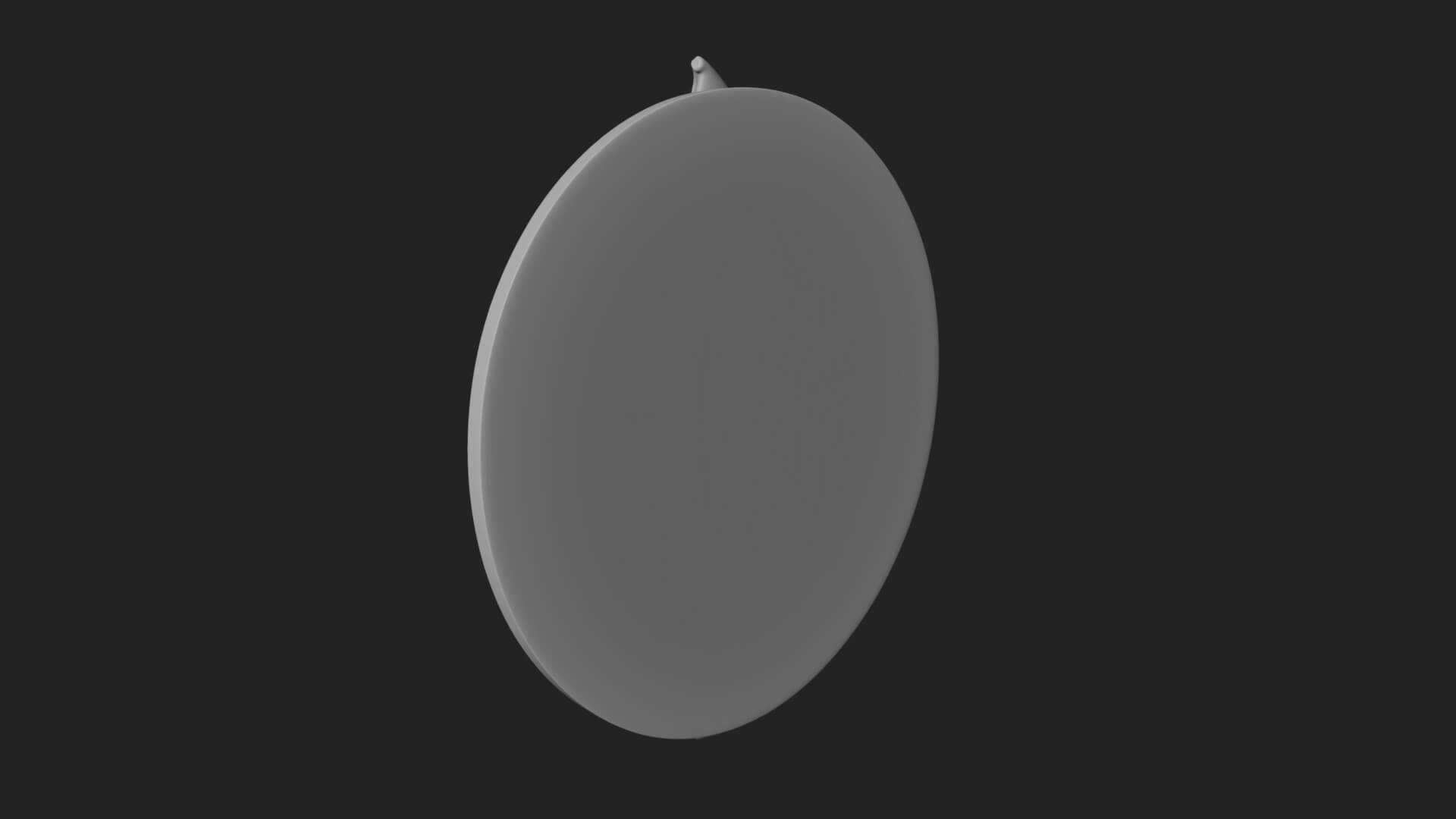 Wizard Hat Oval Relief Plaque Design 2 3D Print Model 3D Model