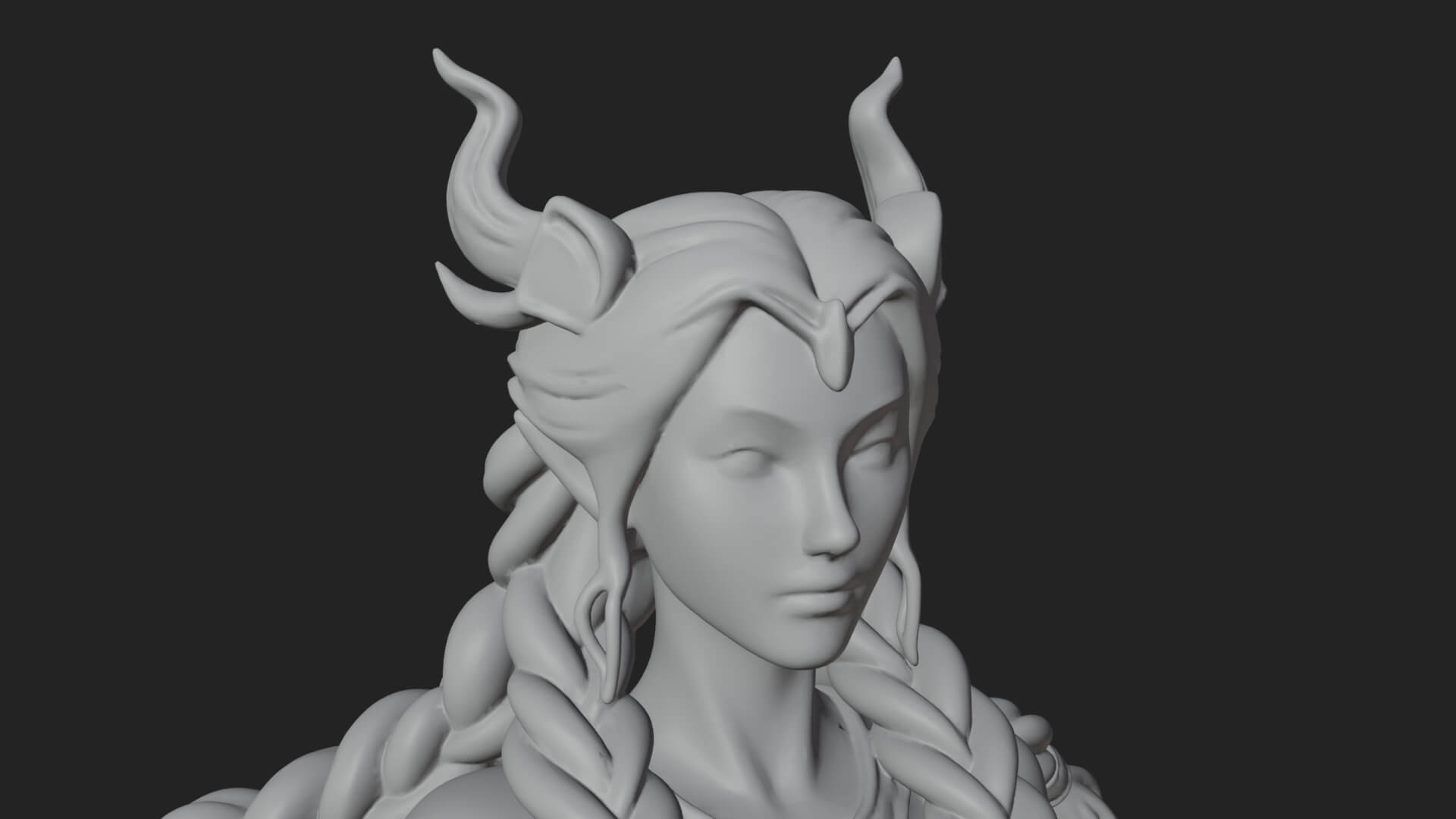 Woman with Fruit Basket Statue Design 2 3D Print Model 3D Model