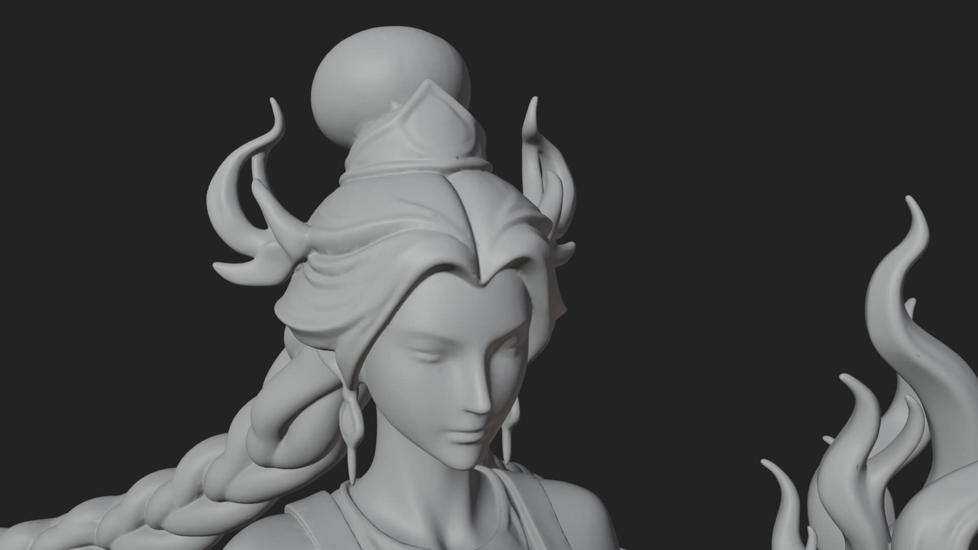 Woman with Water Jar Statue Design 2 3D Print Model 3D Model