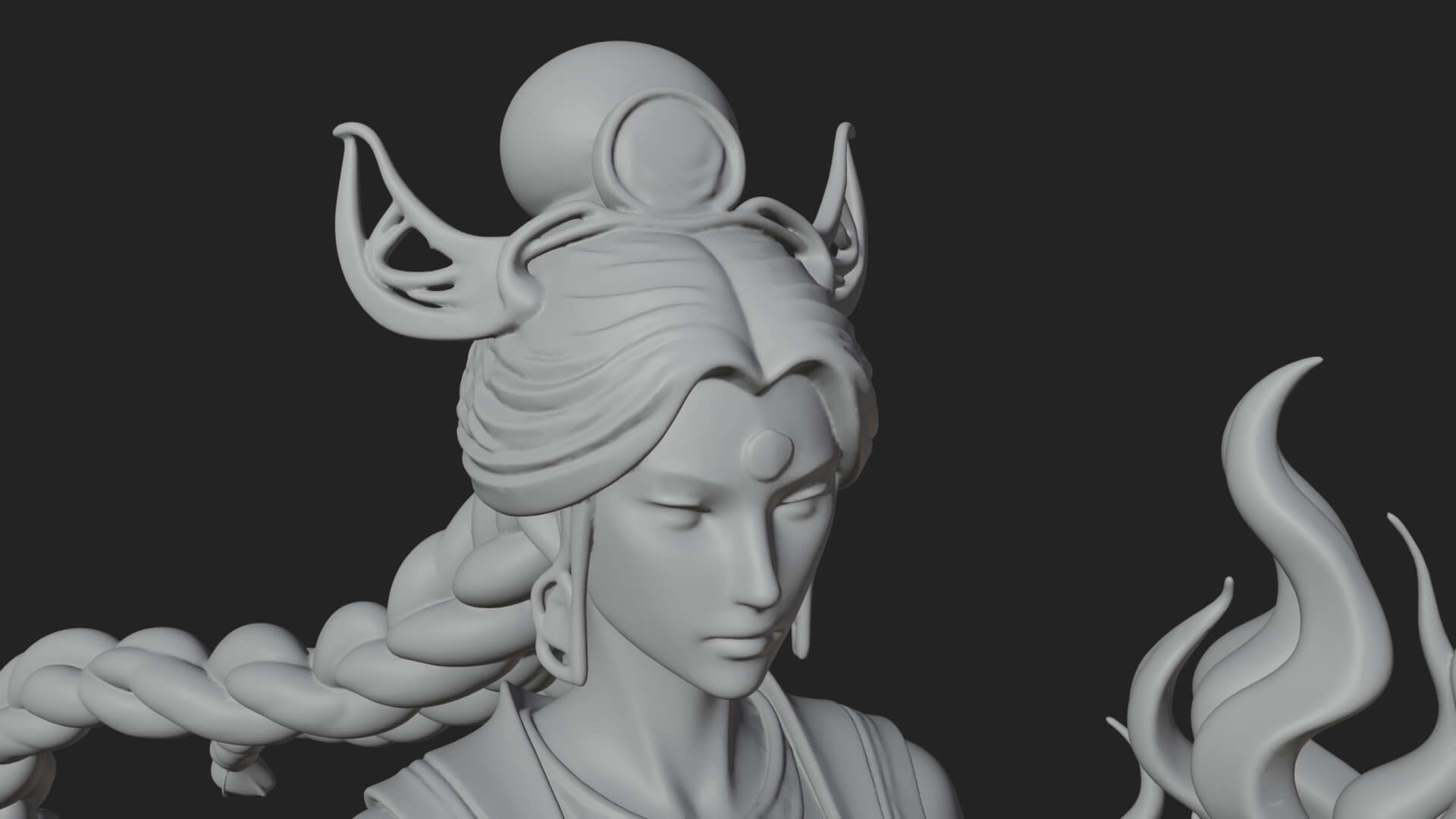 Woman with Water Jar Statue Design 4 3D Print Model 3D Model