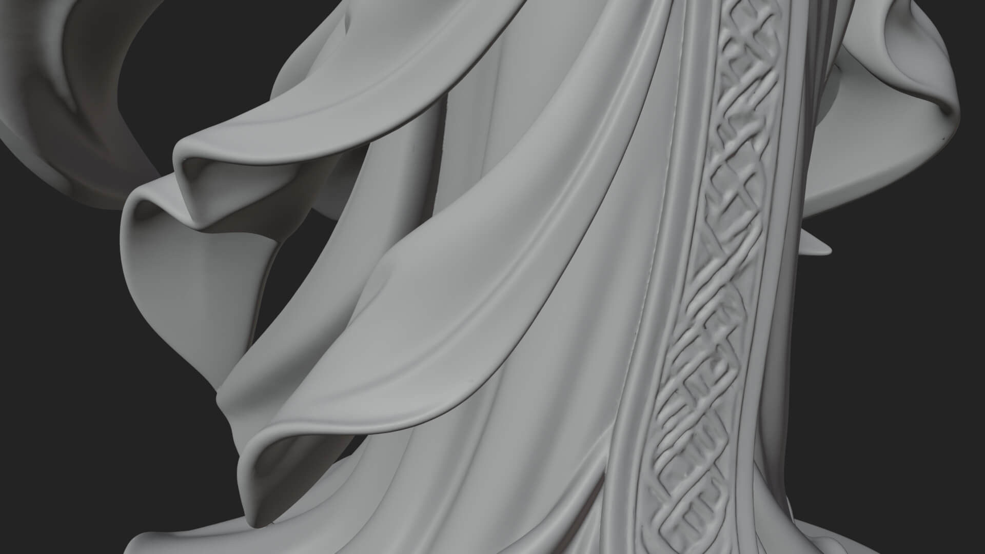 Woman with Water Jar Statue Design 4 3D Print Model 3D Model