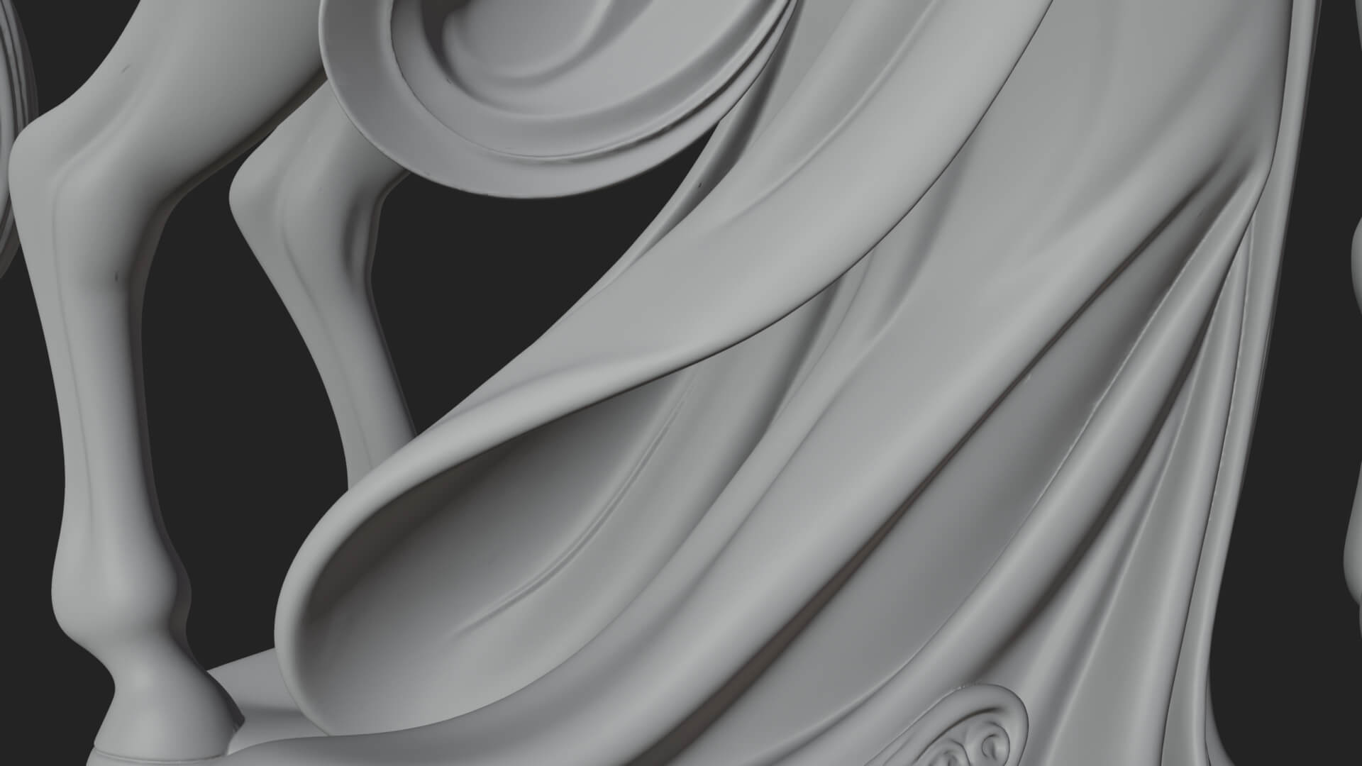 Woman with White Horse Statue Design 3 3D Print Model 3D Model
