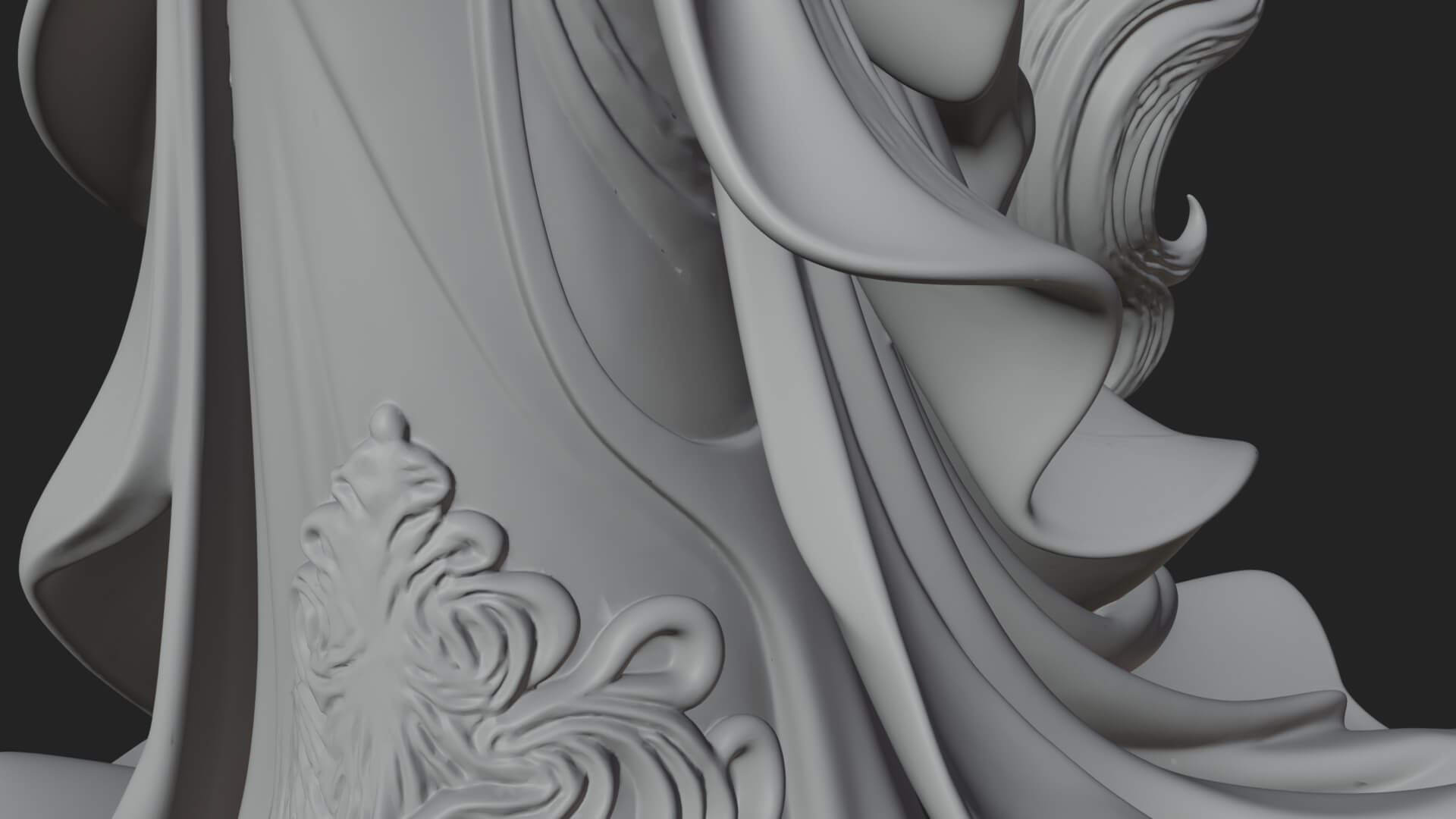 Woman with White Horse Statue Design 4 3D Print Model 3D Model