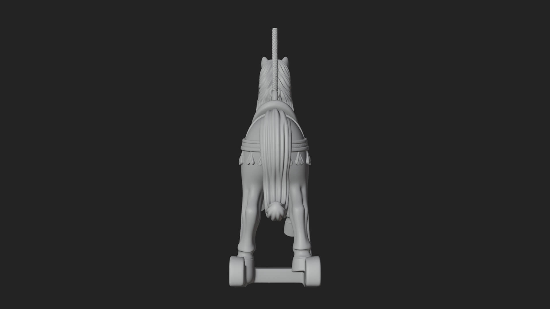 Wooden Rocking Horse Model Design 2 3D Print Model 3D Model