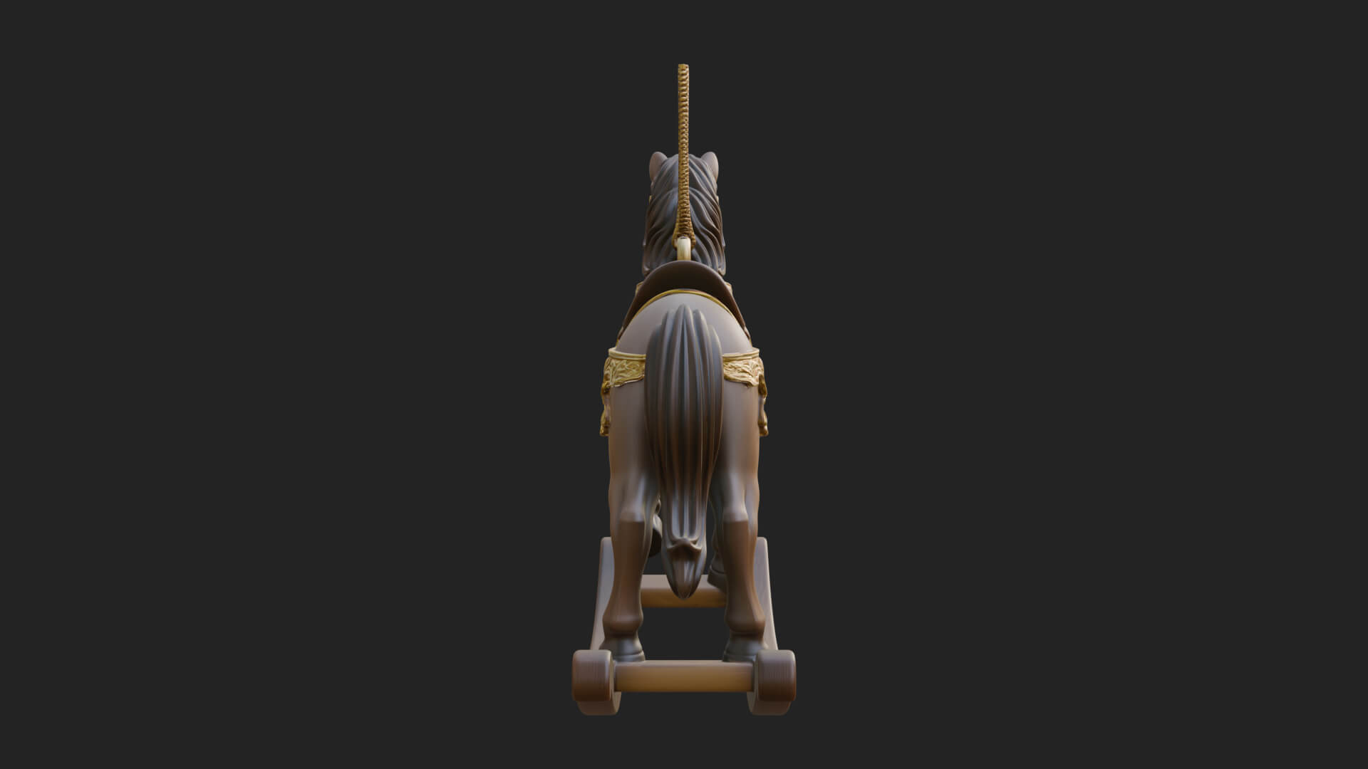Wooden Rocking Horse Model Design 3 3D Print Model 3D Model