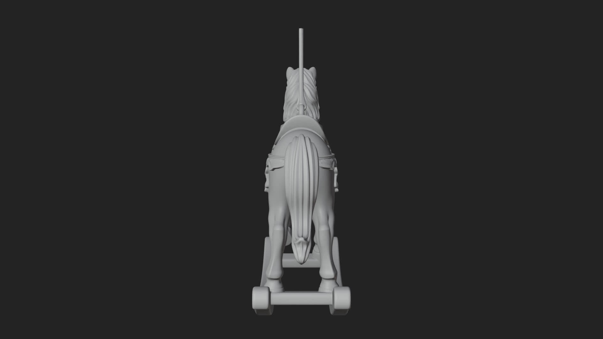 Wooden Rocking Horse Model Design 3 3D Print Model 3D Model