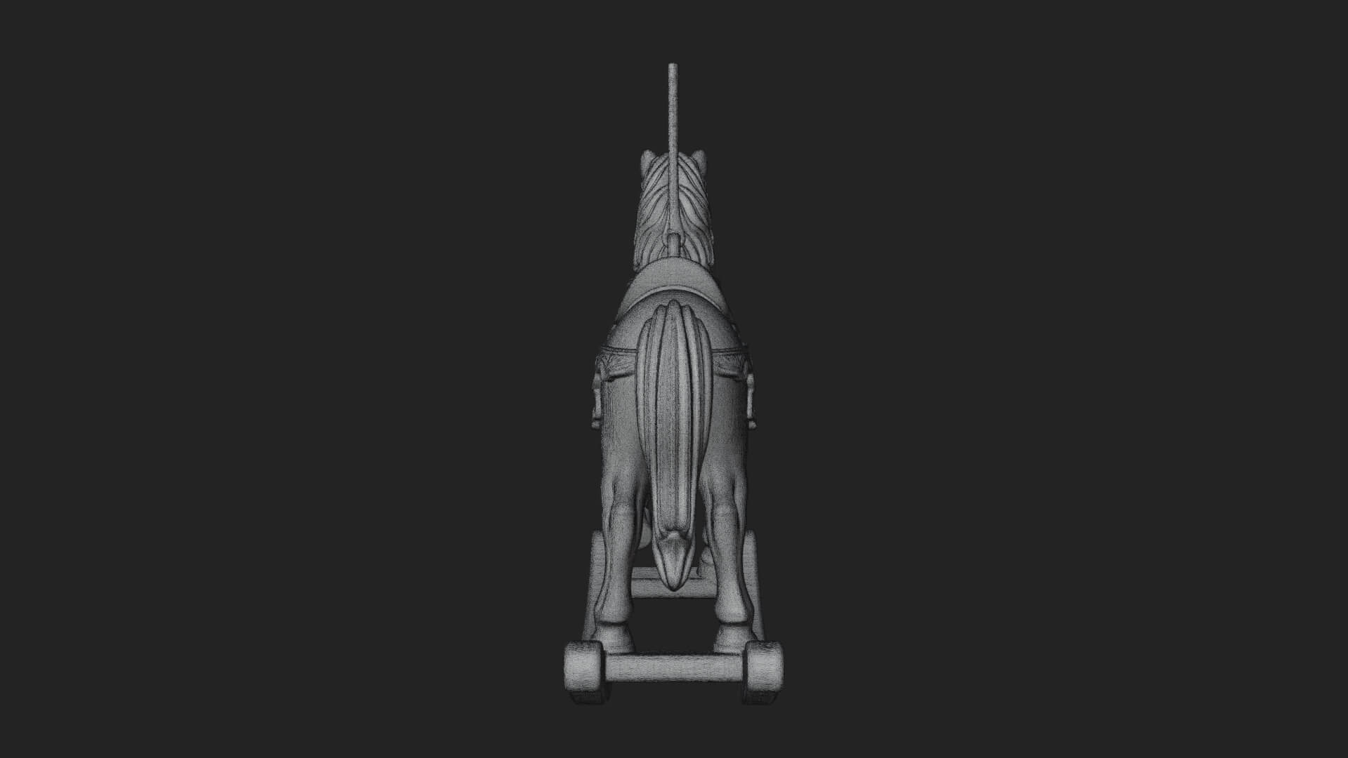 Wooden Rocking Horse Model Design 3 3D Print Model 3D Model
