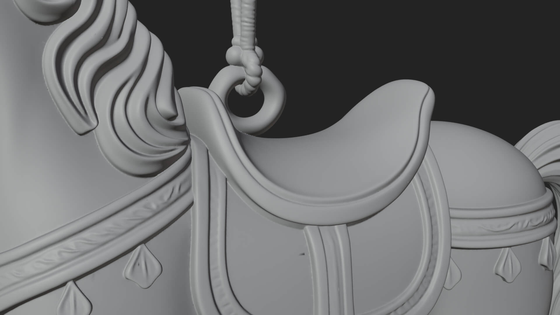 Wooden Rocking Horse Model Design 4 3D Print Model 3D Model