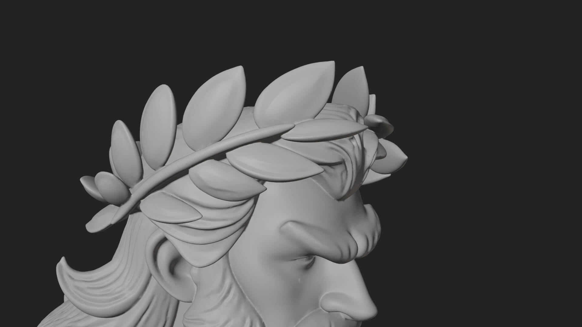 Zeus with Lightning Bolt Statue Design 23 3D Print Model 3D Model