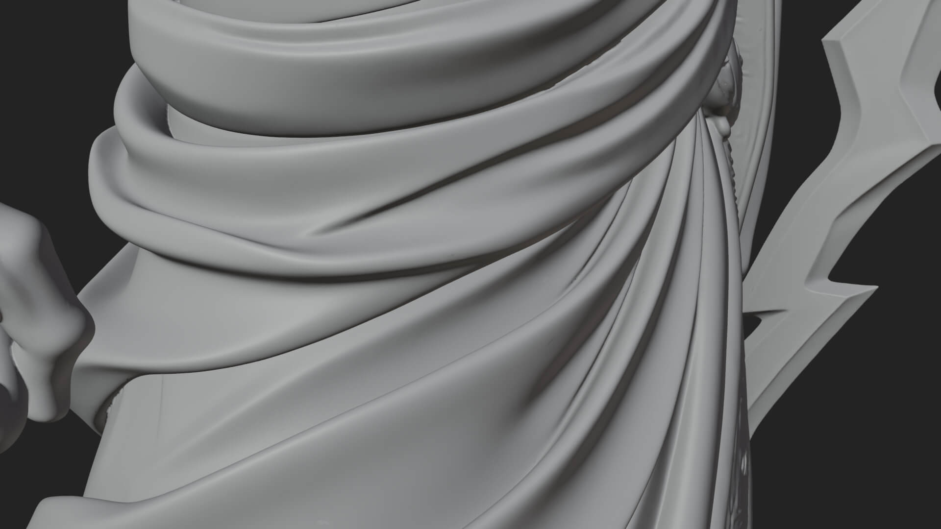 Zeus with Lightning Bolt Statue Design 23 3D Print Model 3D Model