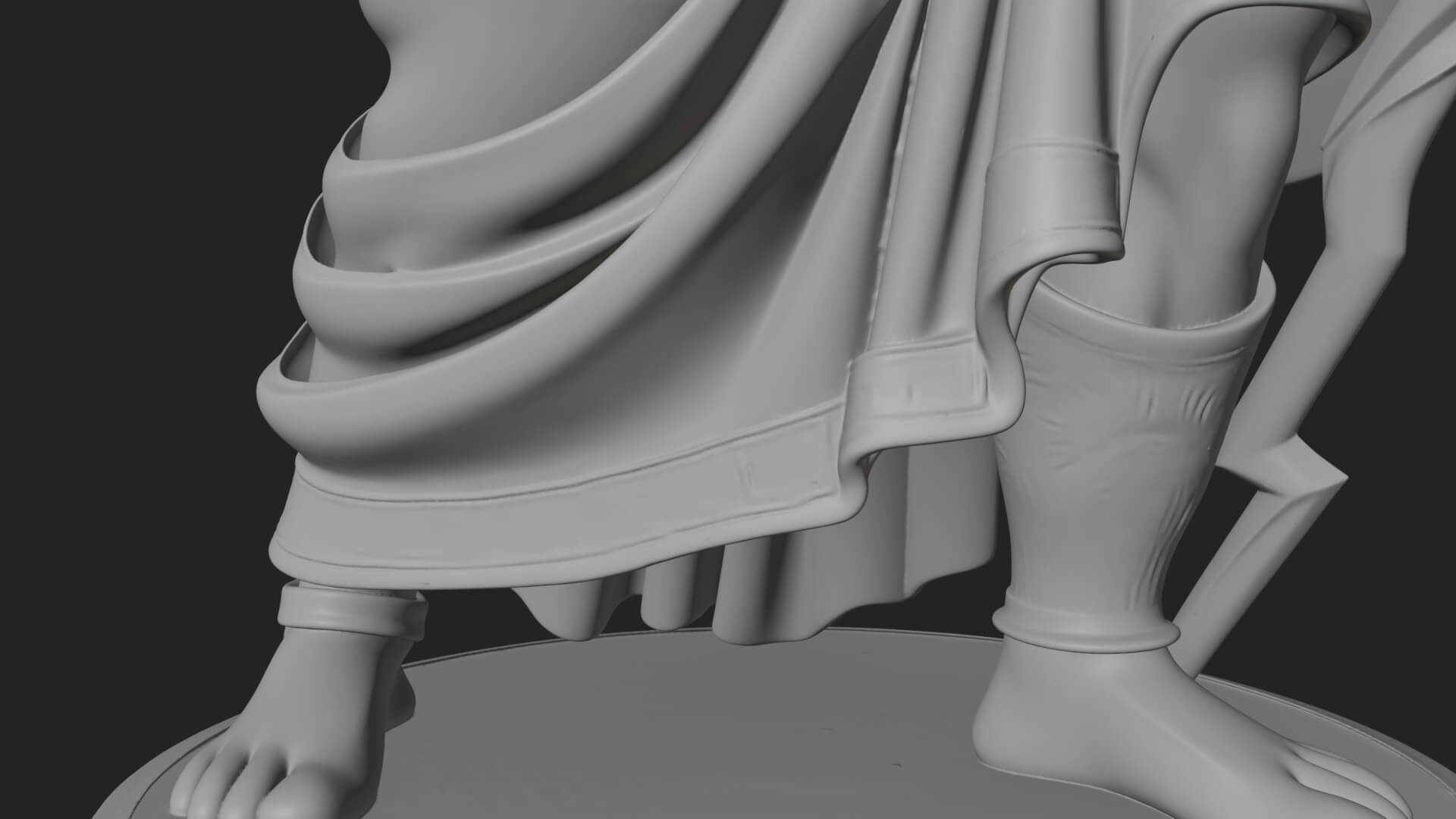 Zeus with Lightning Bolt Statue Design 24 3D Print Model 3D Model