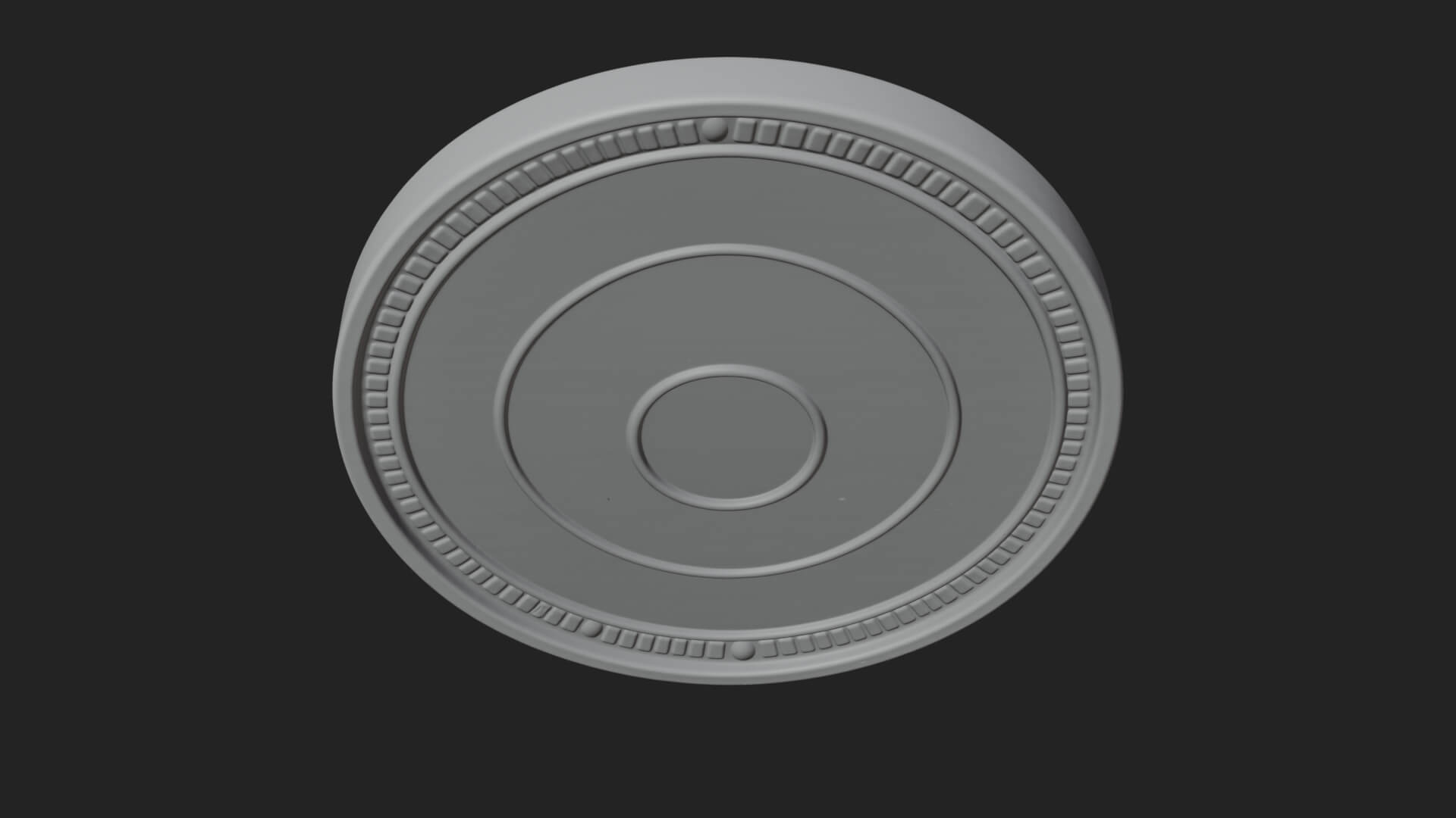 Zodiac Wheel Disc Plaque Design 3 3D Print Model 3D Model