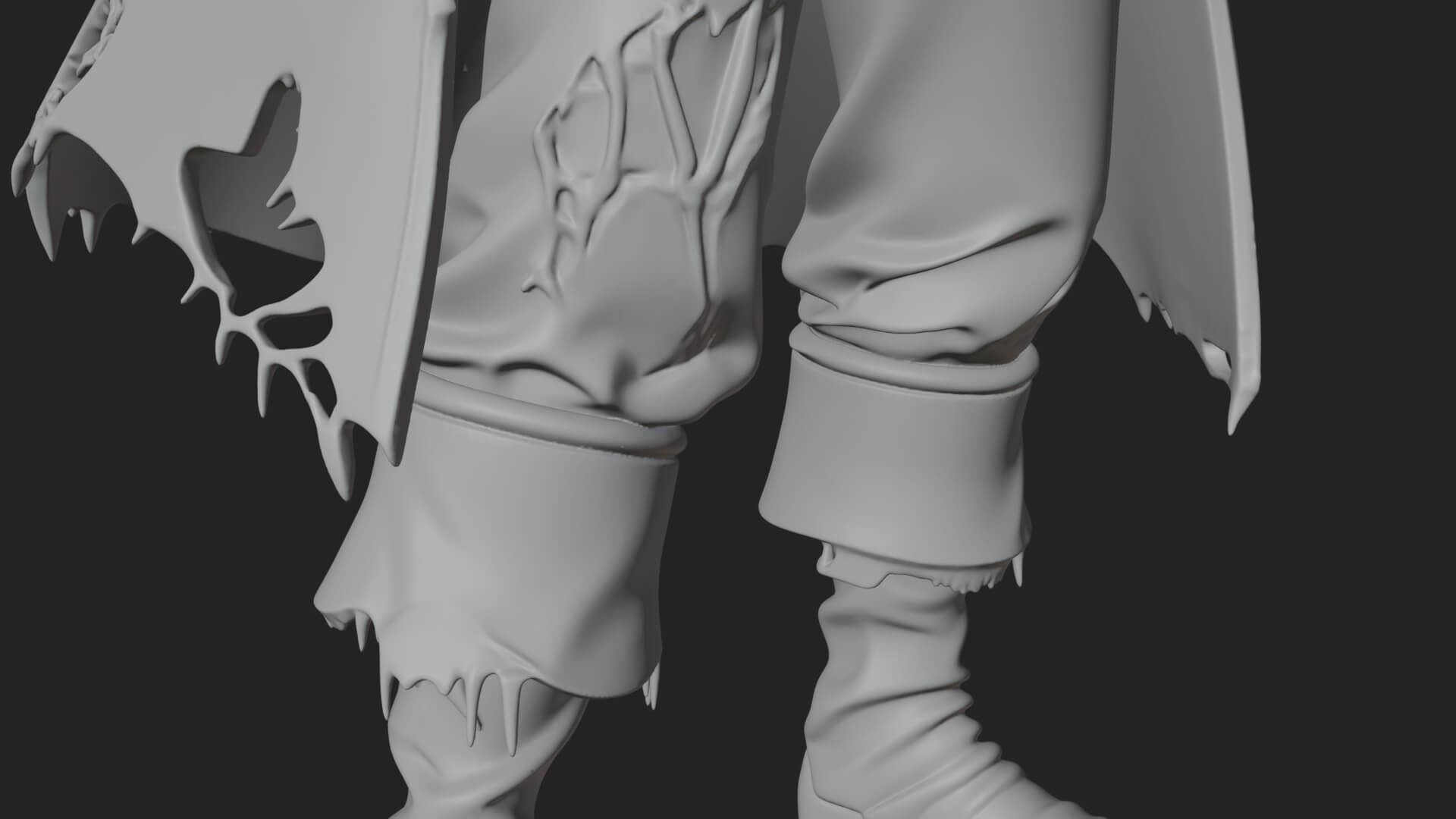 Zombie Pirate Captain Statue Design 5 3D Print Model 3D Model