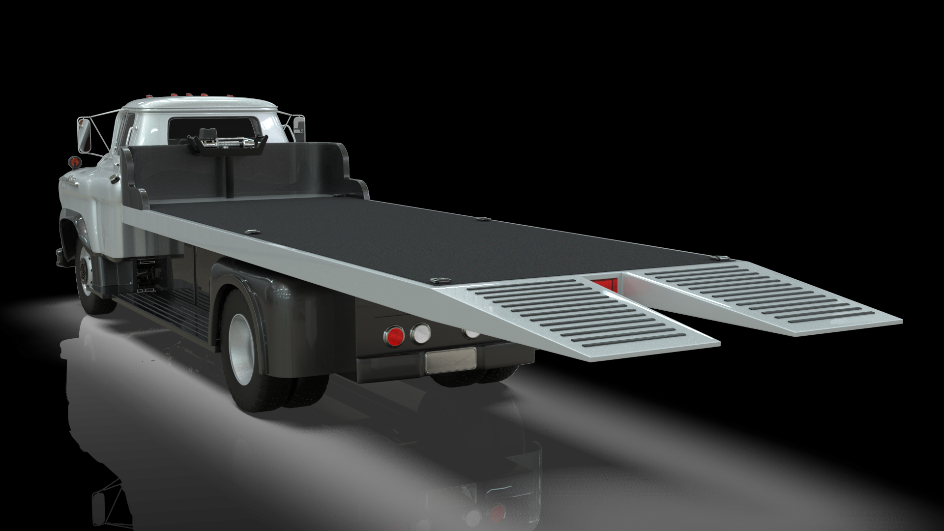 1958 Viking 50 Carcarrier Animated Platform 3D Model