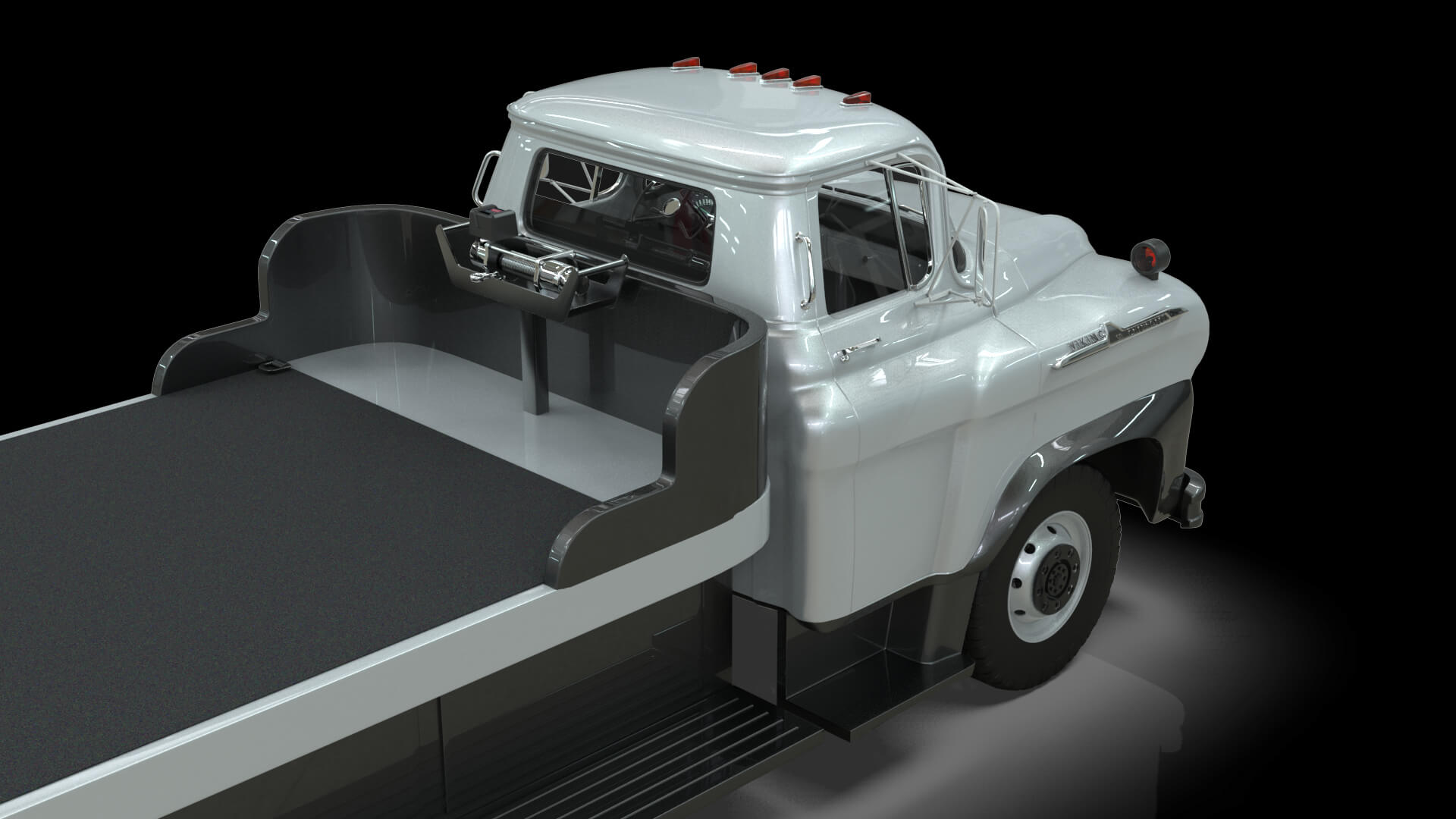 1958 Viking 50 Carcarrier Animated Platform 3D Model