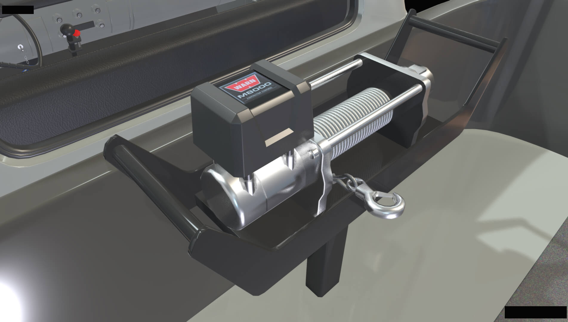 1958 Viking 50 Carcarrier Animated Platform 3D Model